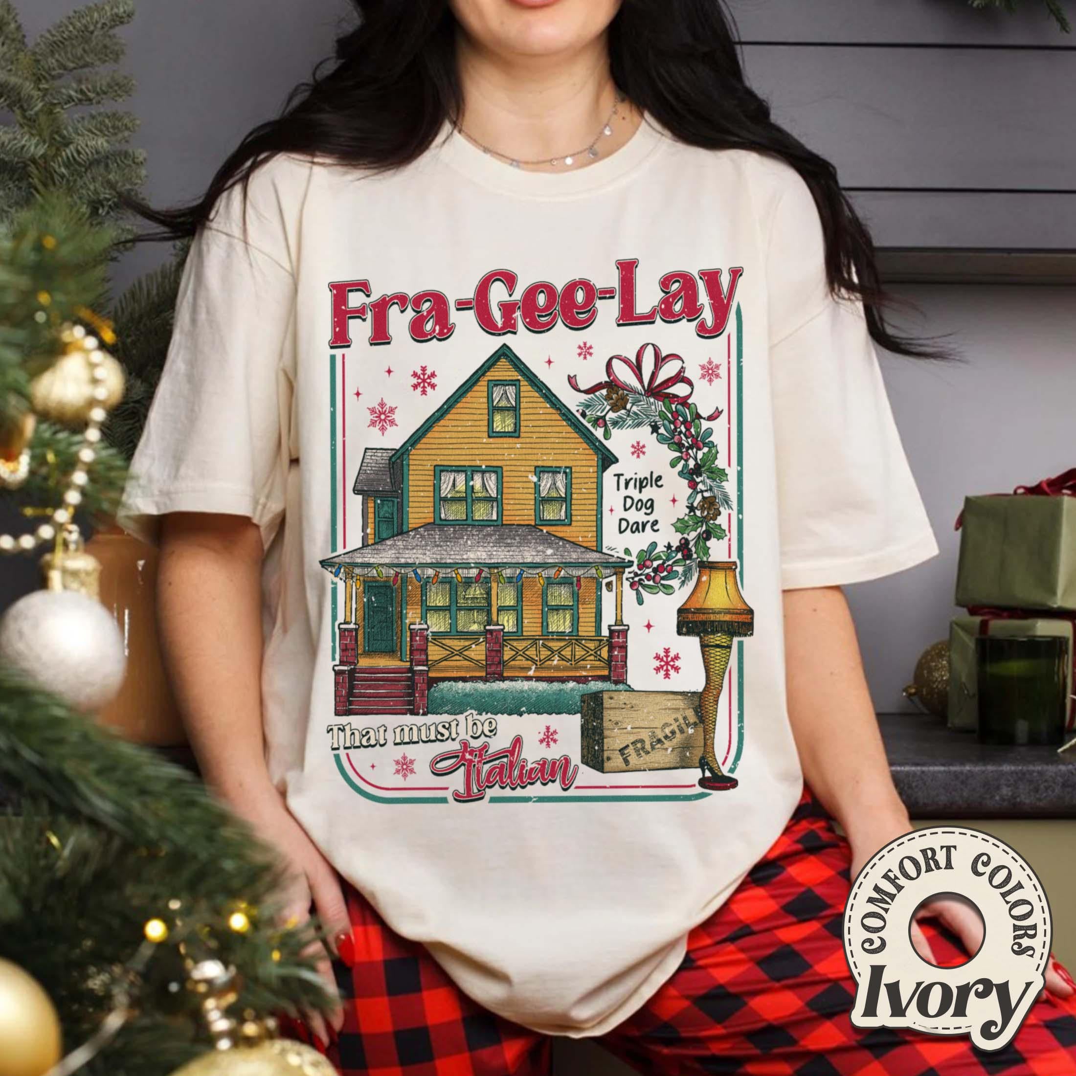 Leg Lamp Christmas Shirt – Funny 90s Nostalgia Holiday Oh Fudge Tee