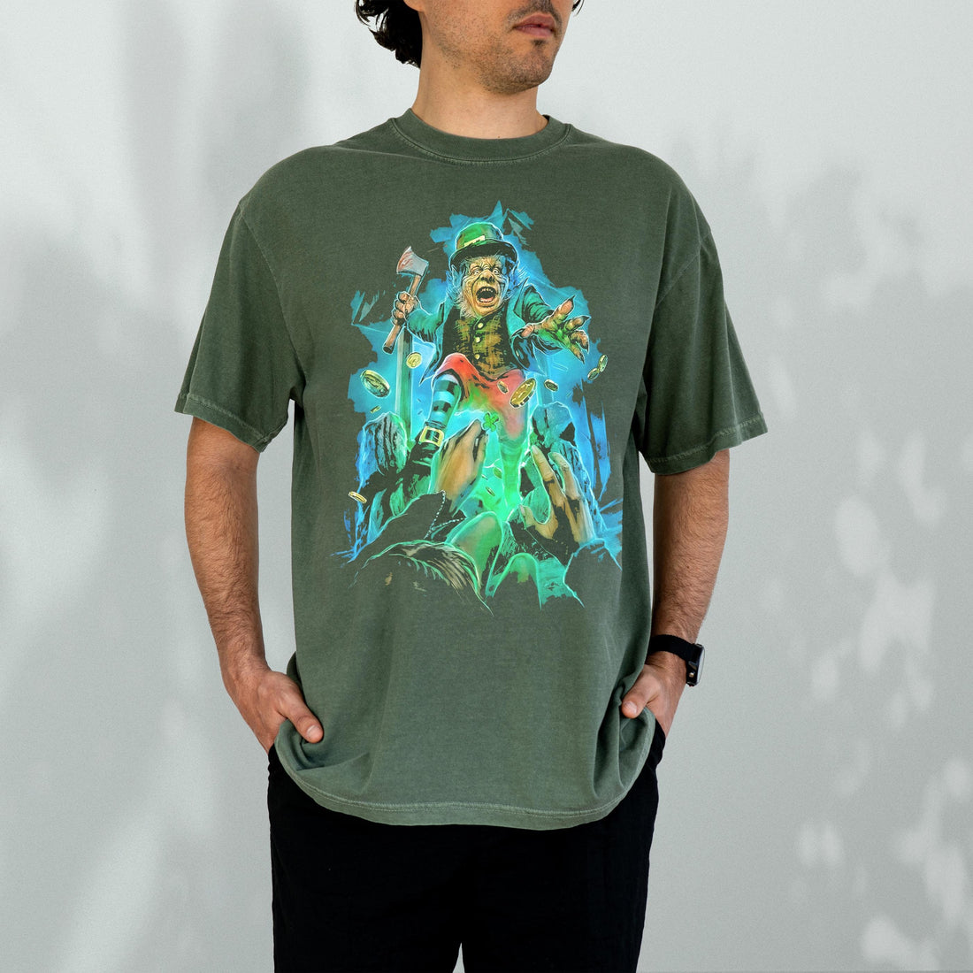 Leprechaun T-Shirt Retro 90s Horror Movie Graphic Tee