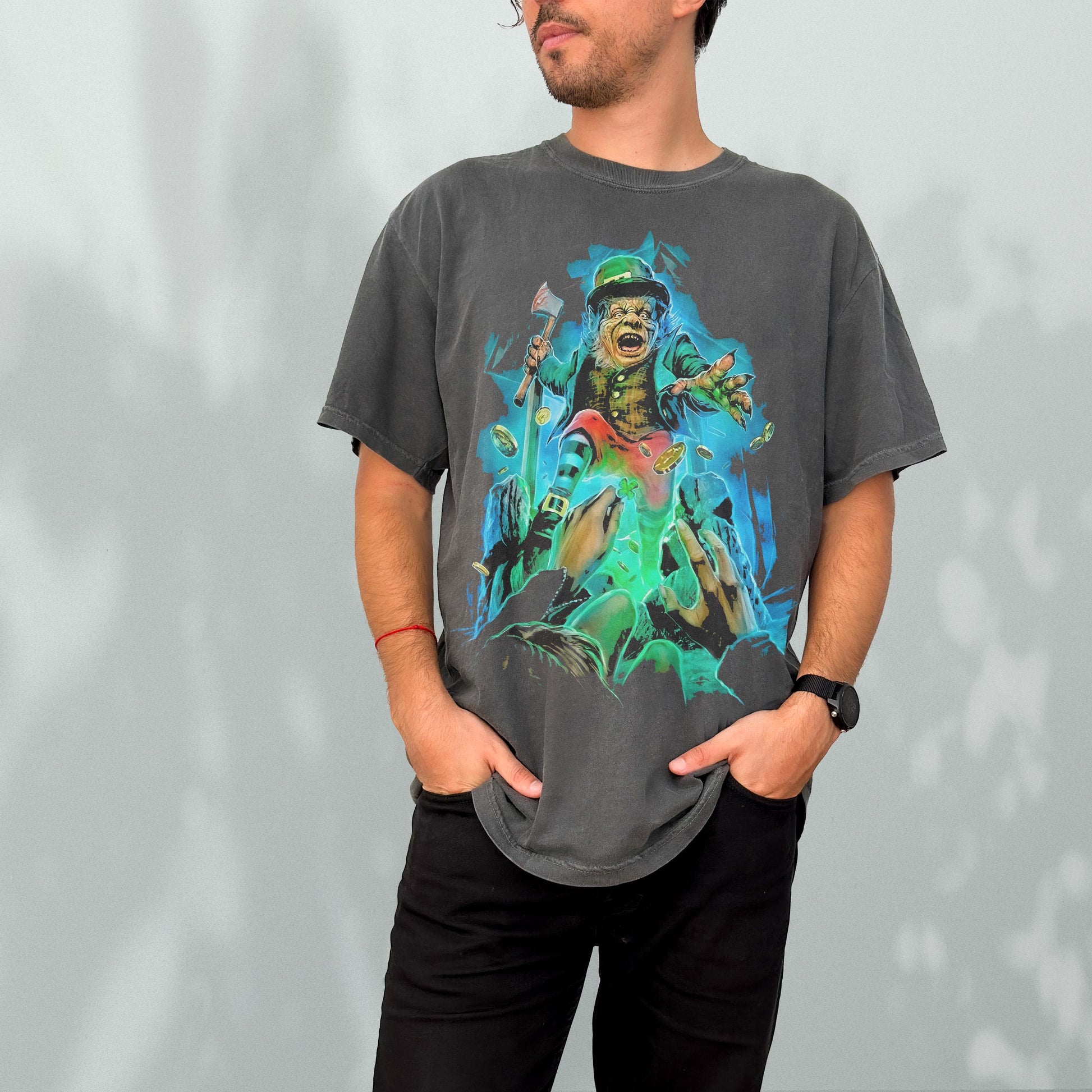 Leprechaun T-Shirt Retro 90s Horror Movie Graphic Tee