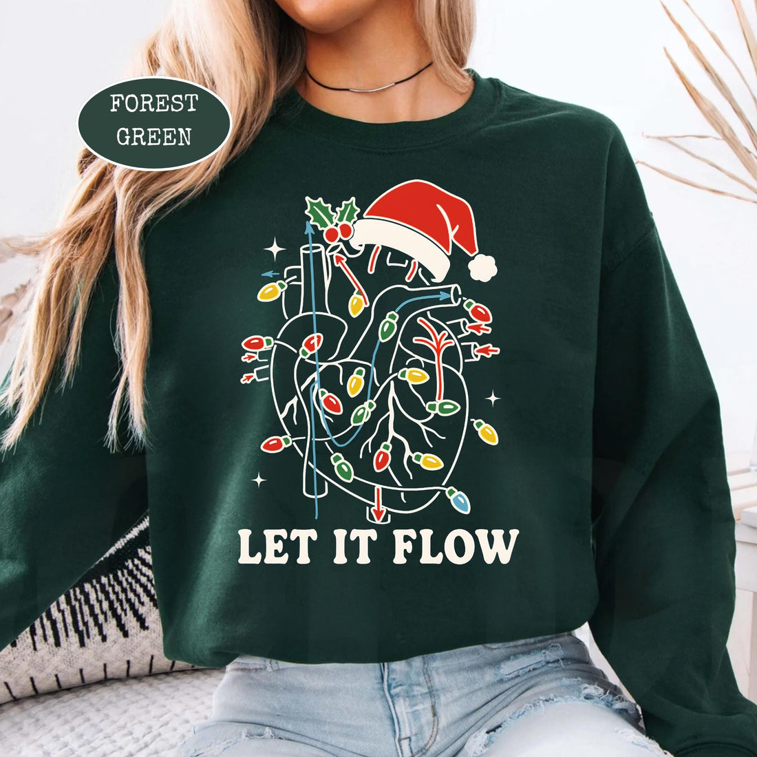 Let It Flow Shirt – Christmas Cardiac Crew Nurse Holiday Tee
