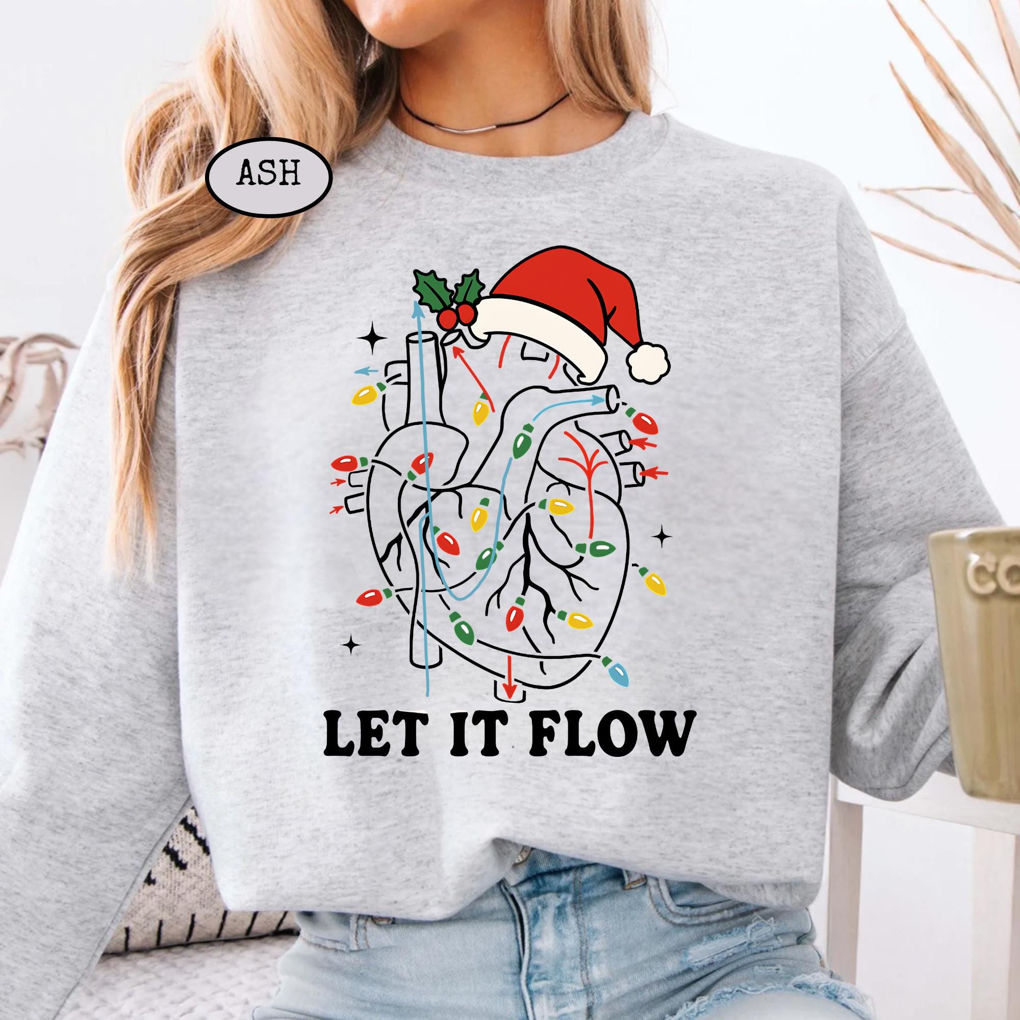 Let It Flow Shirt – Christmas Cardiac Crew Nurse Holiday Tee
