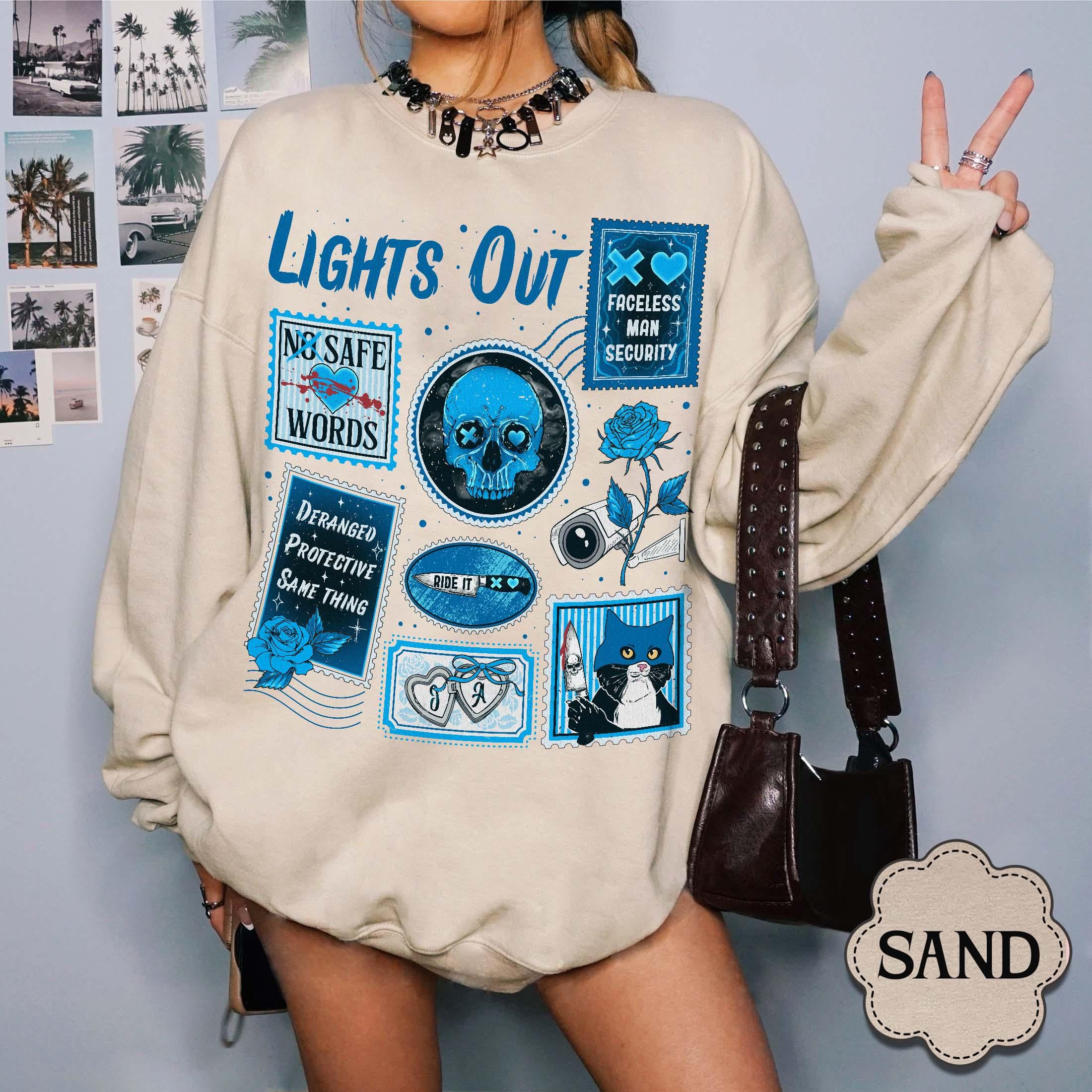 Lights Out Book Lover Sweatshirt – Dark Romance Reading Crewneck