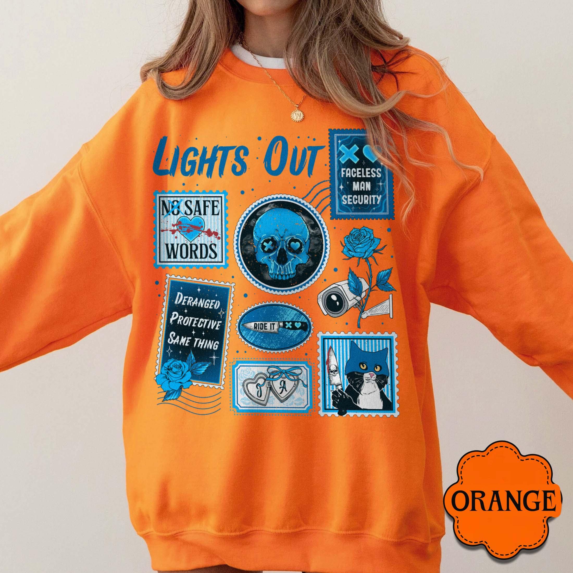 Lights Out Book Lover Sweatshirt – Dark Romance Reading Crewneck