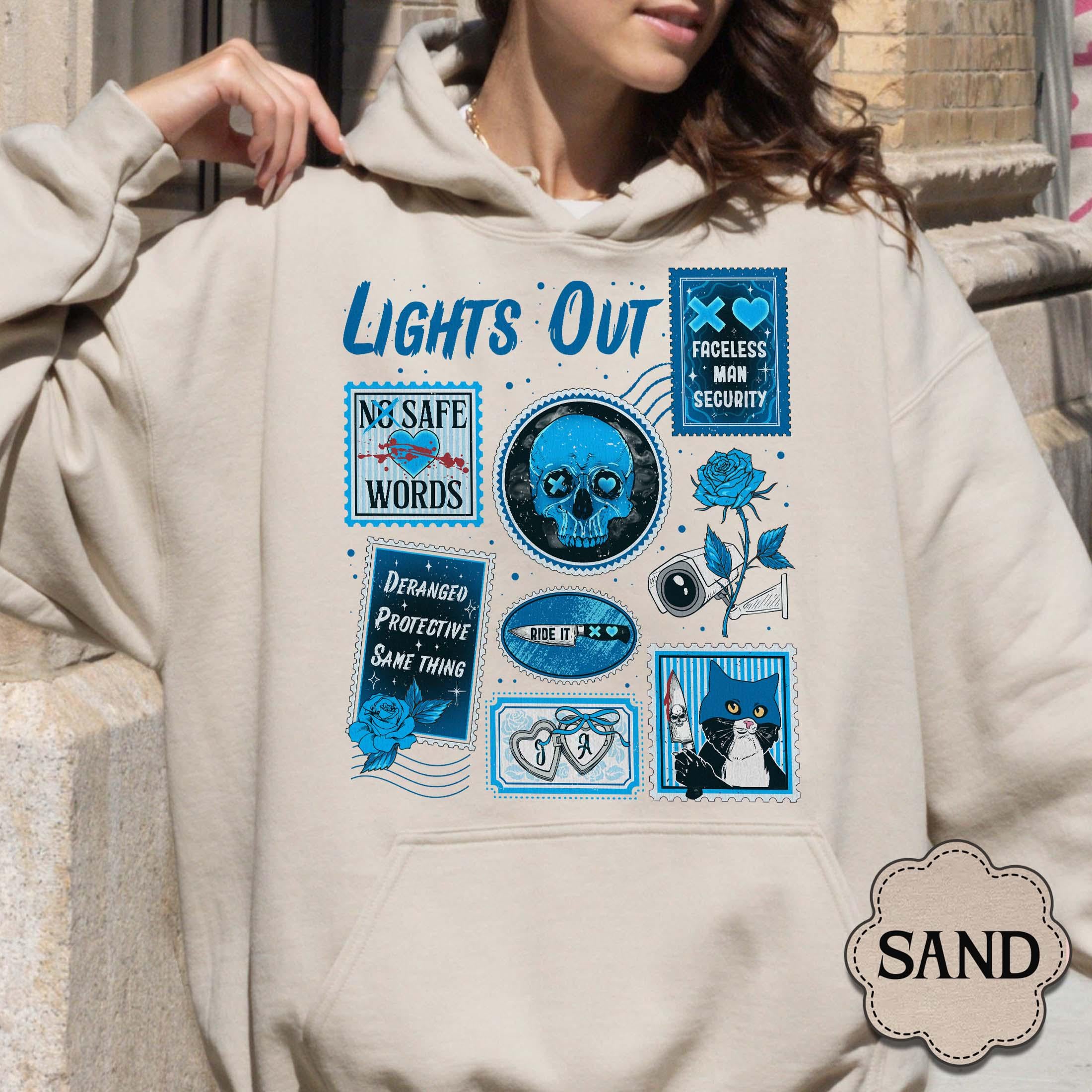 Lights Out Book Lover Sweatshirt – Dark Romance Reading Crewneck