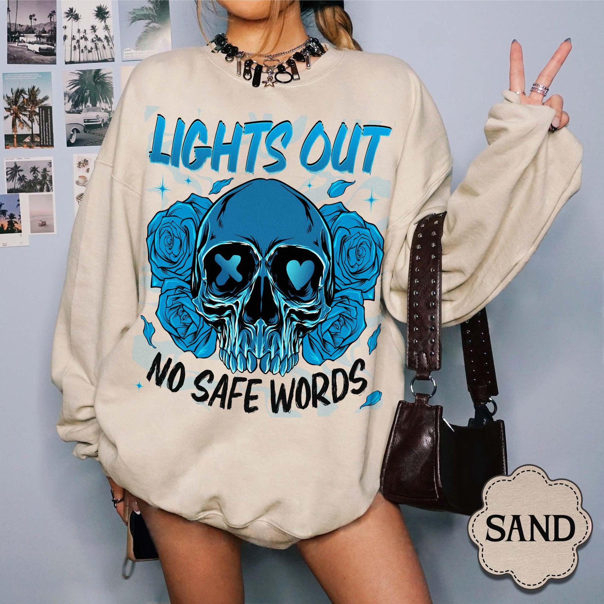 Lights Out Book Sweatshirt – Navessa Allen Merch Dark Romance Into Darkness Shirt