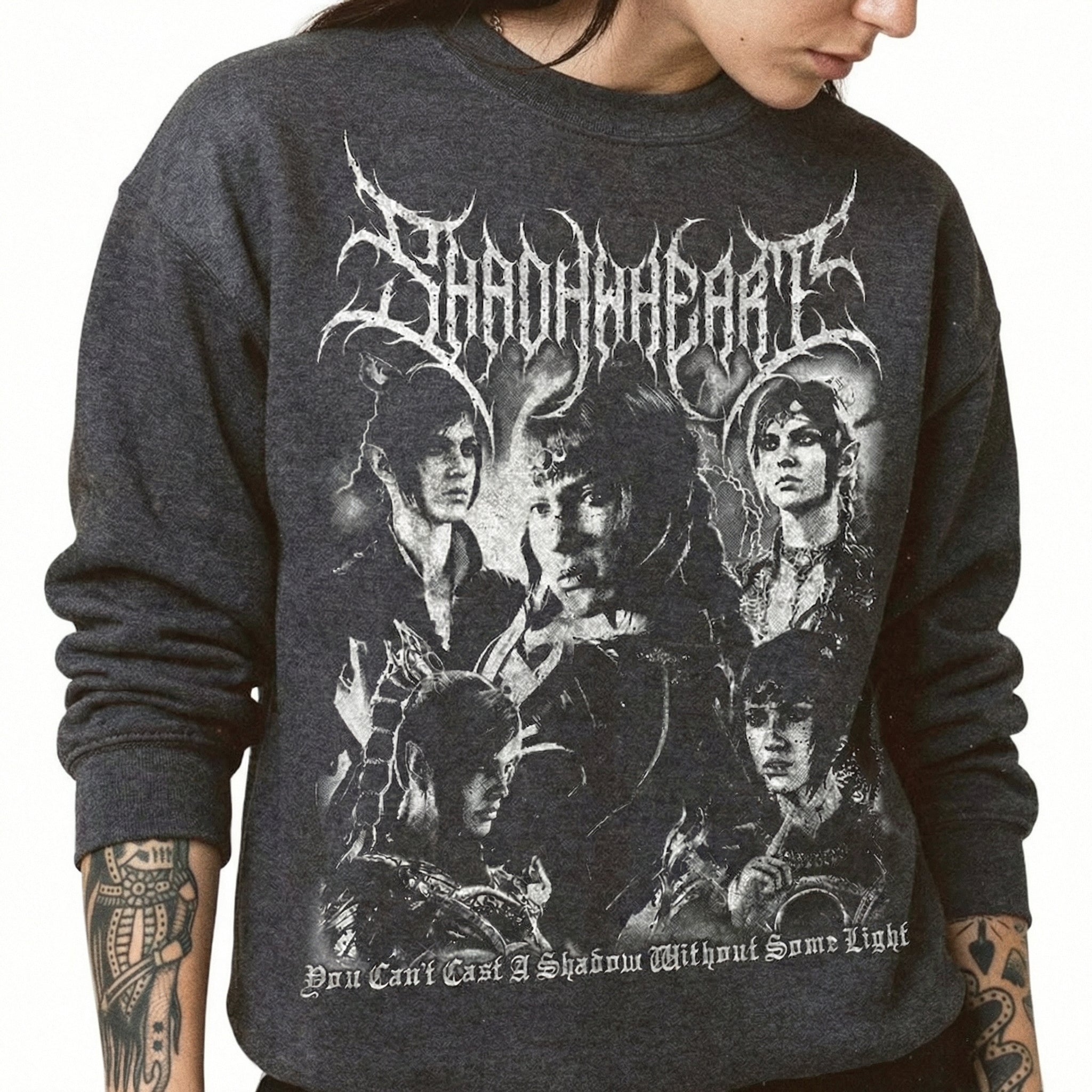 Limited Shadowheart Dark Fantasy Black Metal Vintage T-Shirt – Gothic Graphic Tee