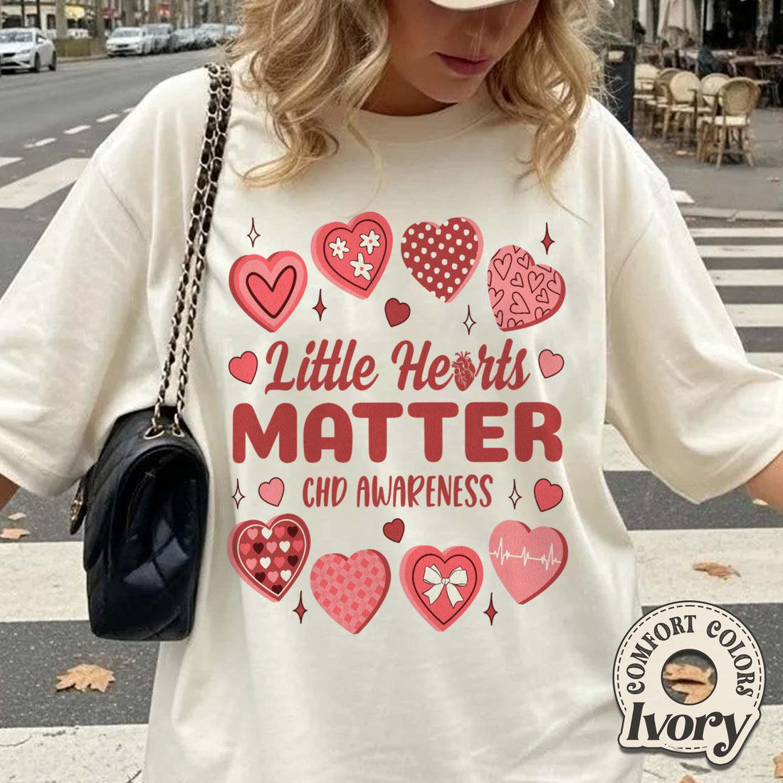 Little Hearts Matter Graphic T-Shirt – CHD Awareness Support Tee
