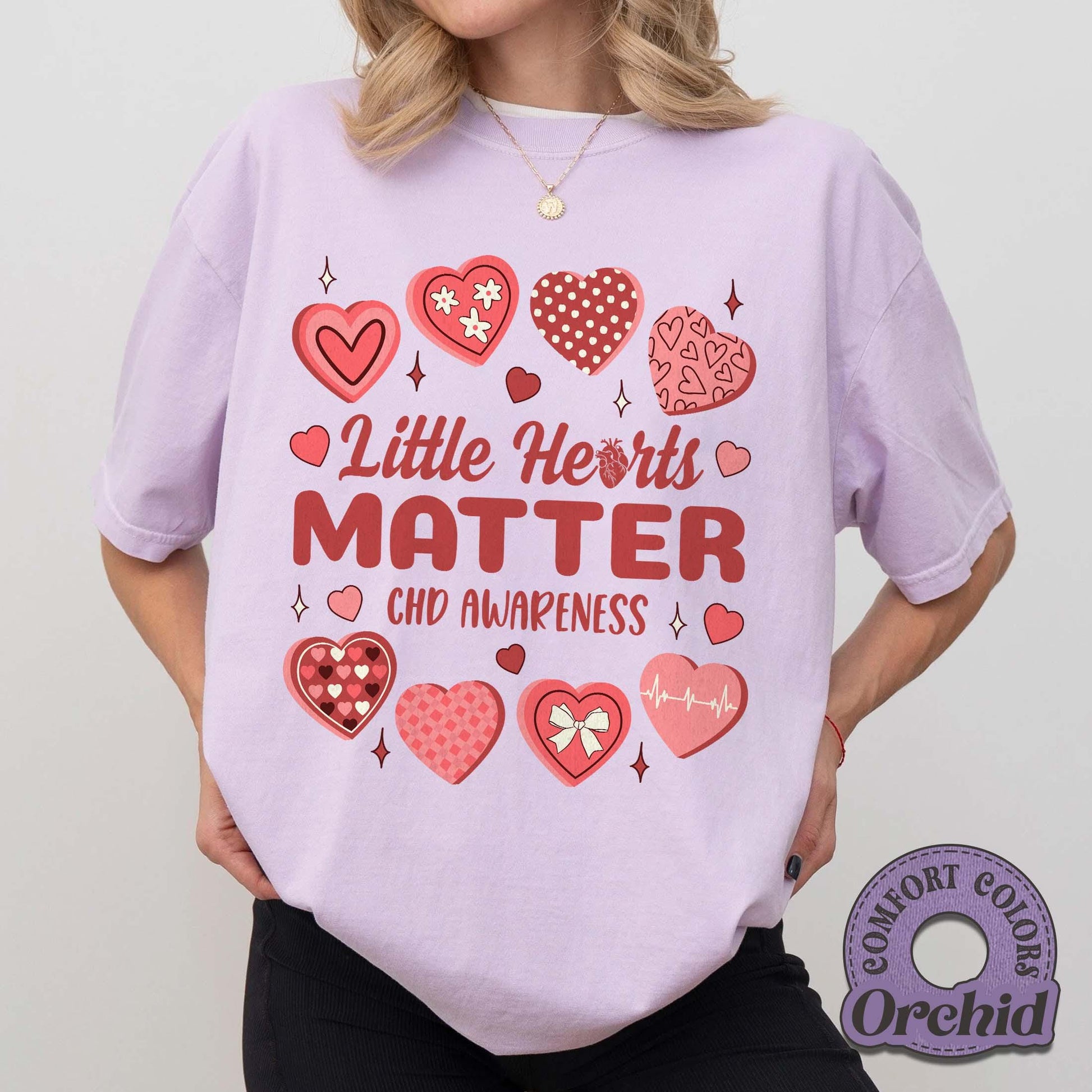 Little Hearts Matter Graphic T-Shirt – CHD Awareness Support Tee