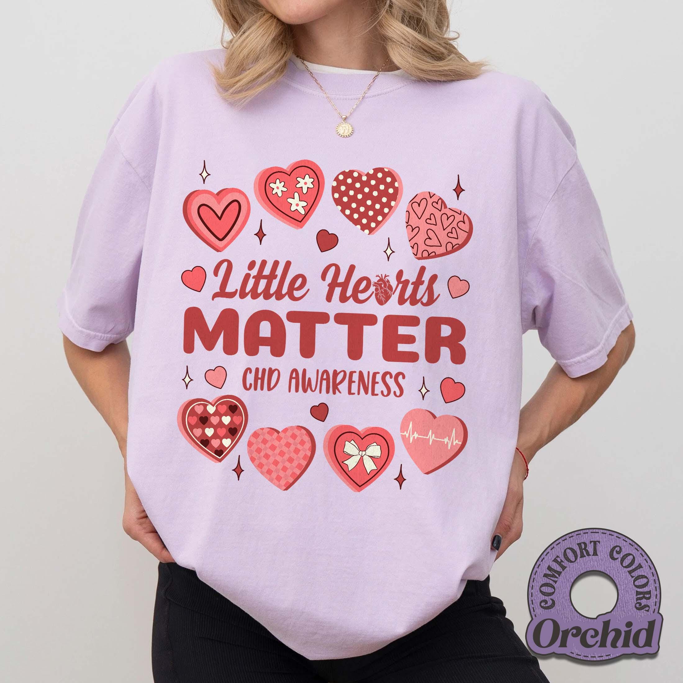 Little Hearts Matter Graphic T-Shirt – CHD Awareness Support Tee