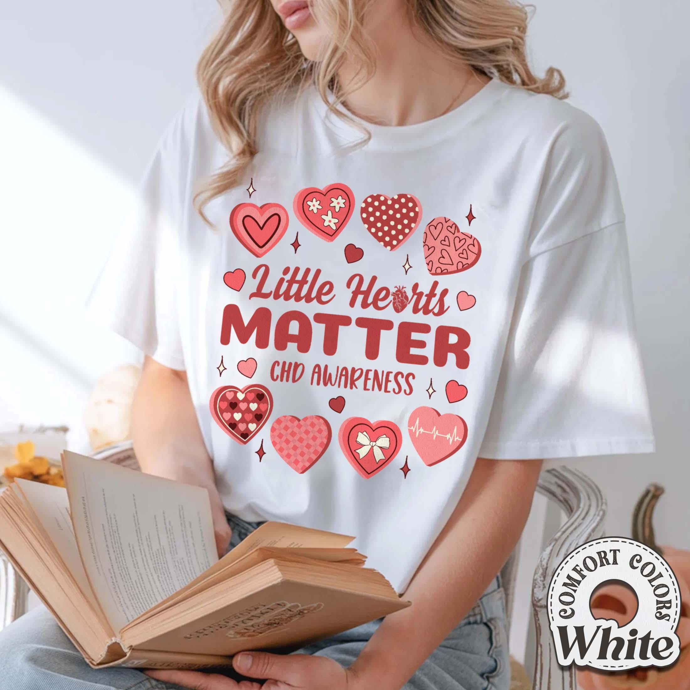 Little Hearts Matter Graphic T-Shirt – CHD Awareness Support Tee