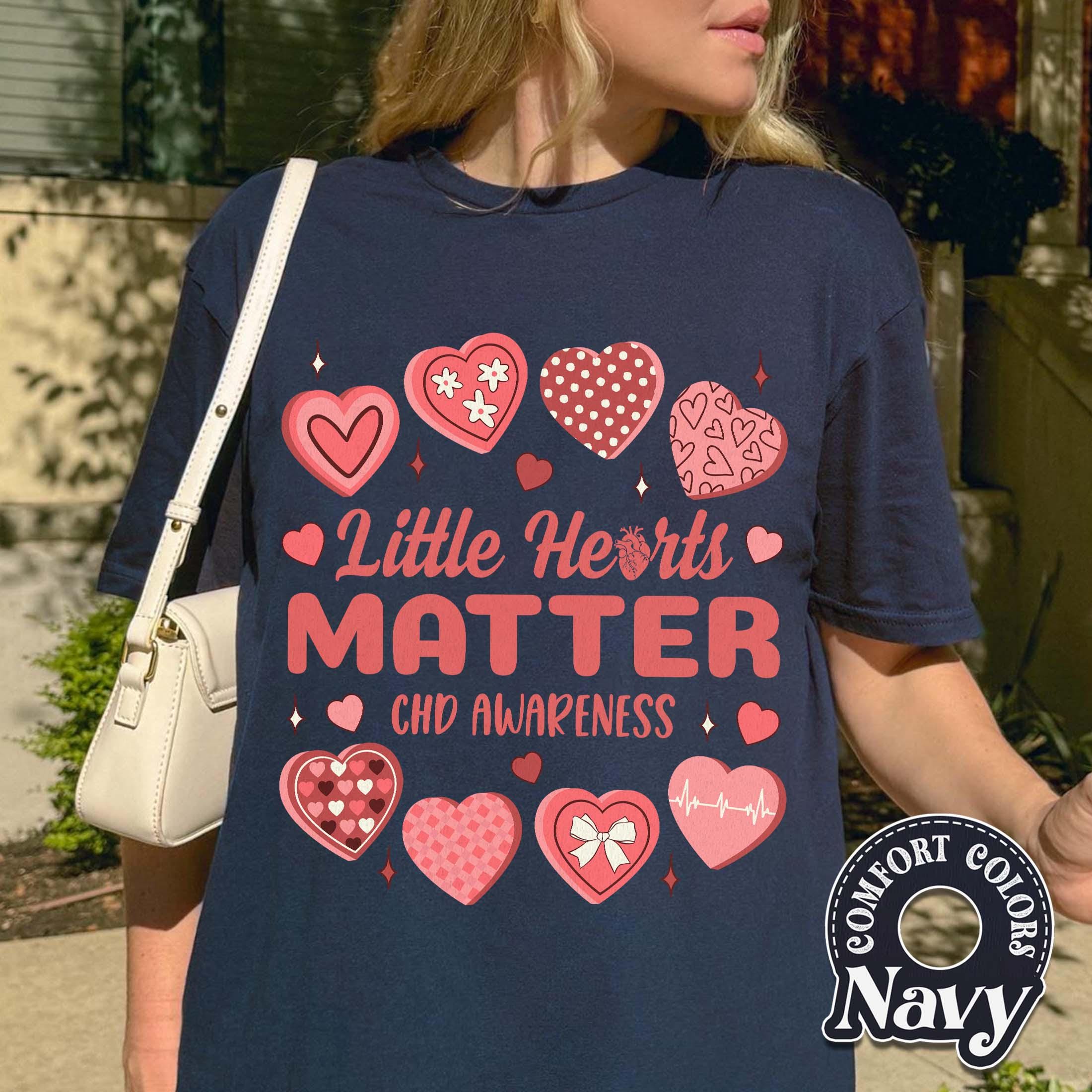 Little Hearts Matter Graphic T-Shirt – CHD Awareness Support Tee