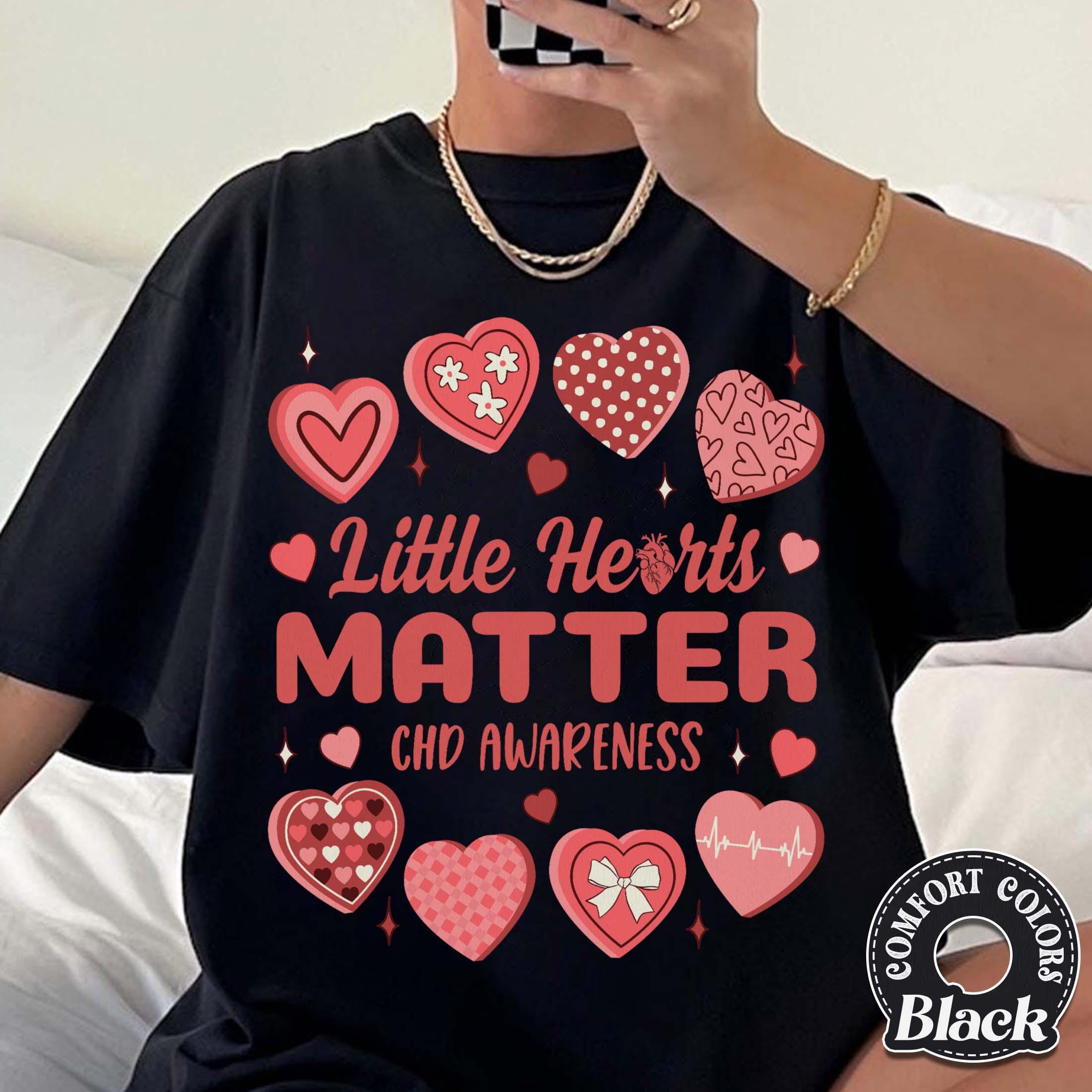 Little Hearts Matter Graphic T-Shirt – CHD Awareness Support Tee