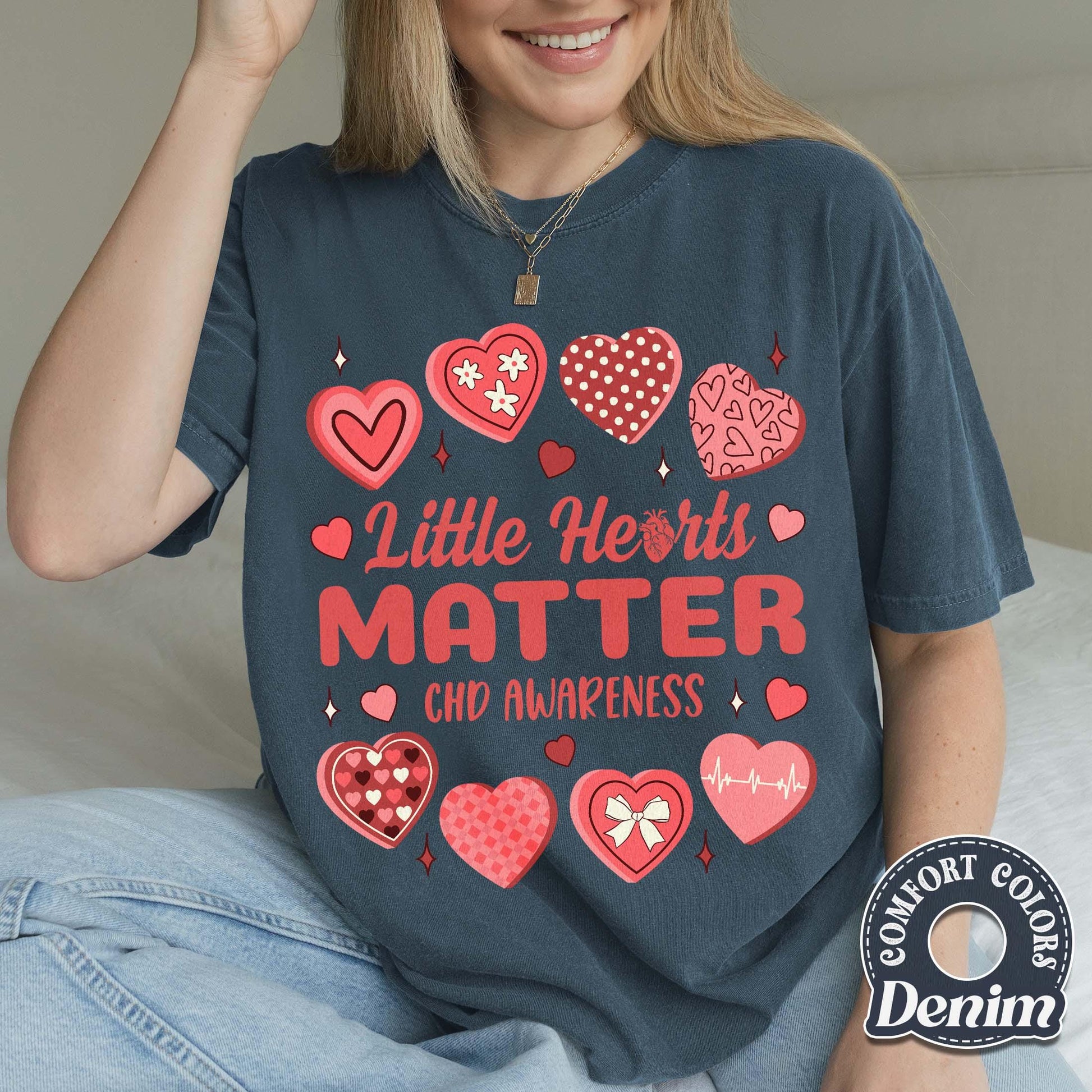 Little Hearts Matter Graphic T-Shirt – CHD Awareness Support Tee