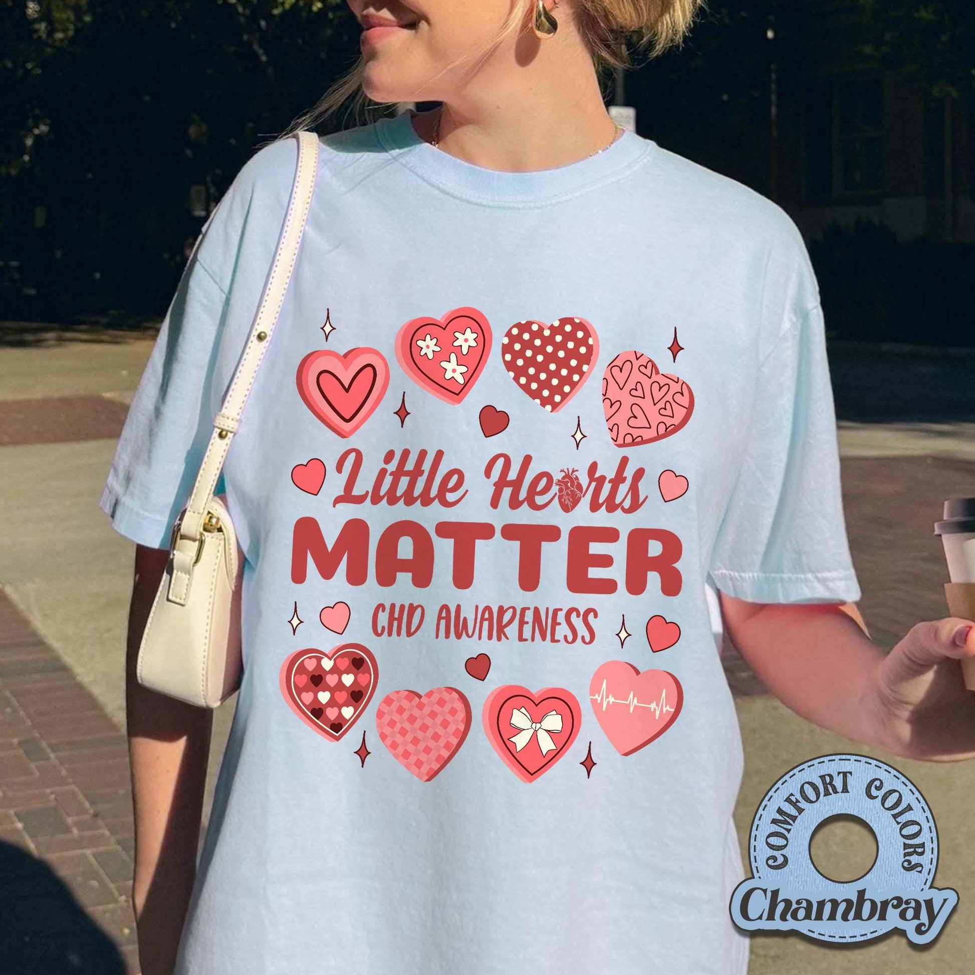 Little Hearts Matter Graphic T-Shirt – CHD Awareness Support Tee