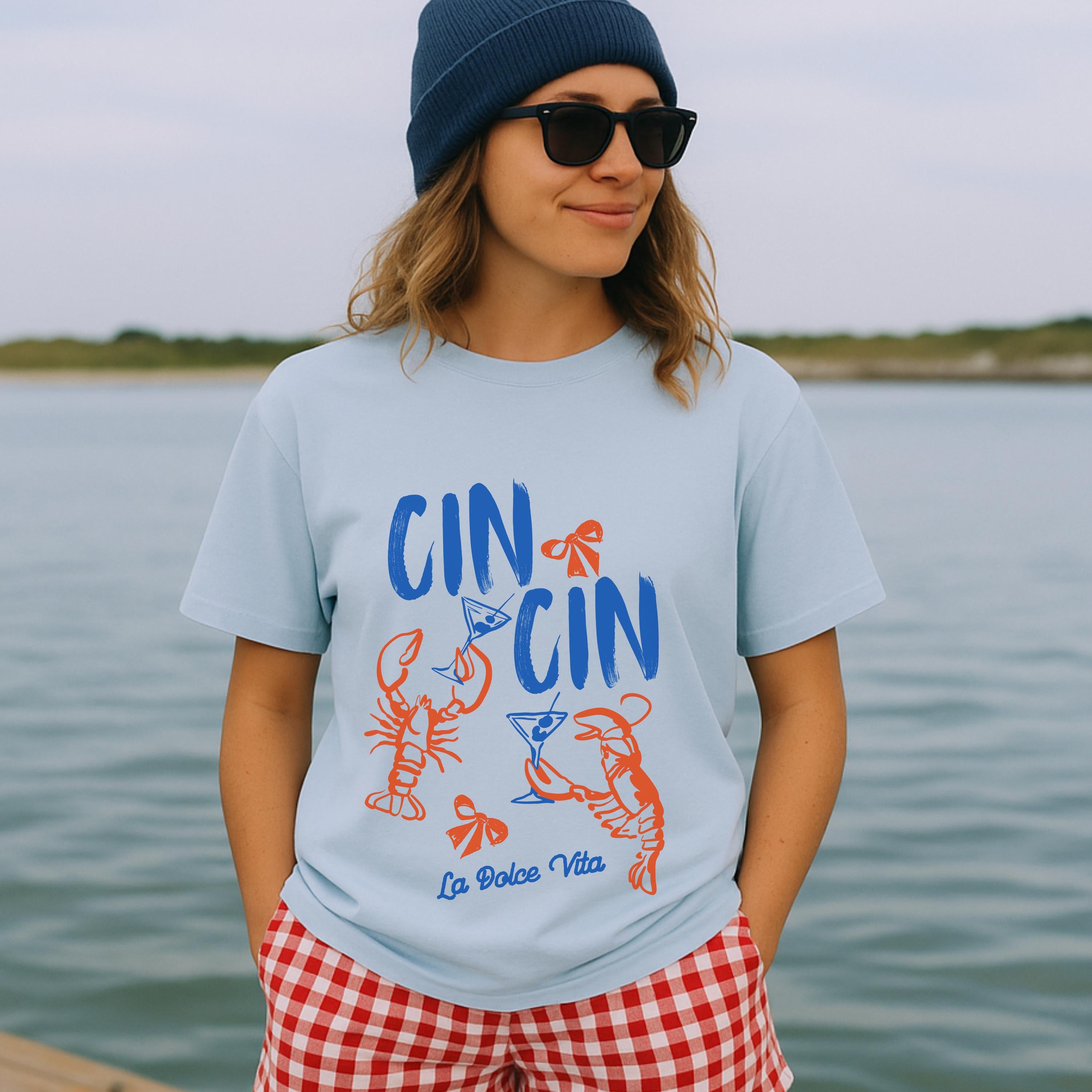 Lobster La Dolce Vita T-Shirt – Coastal Ocean Aesthetic Graphic Tee