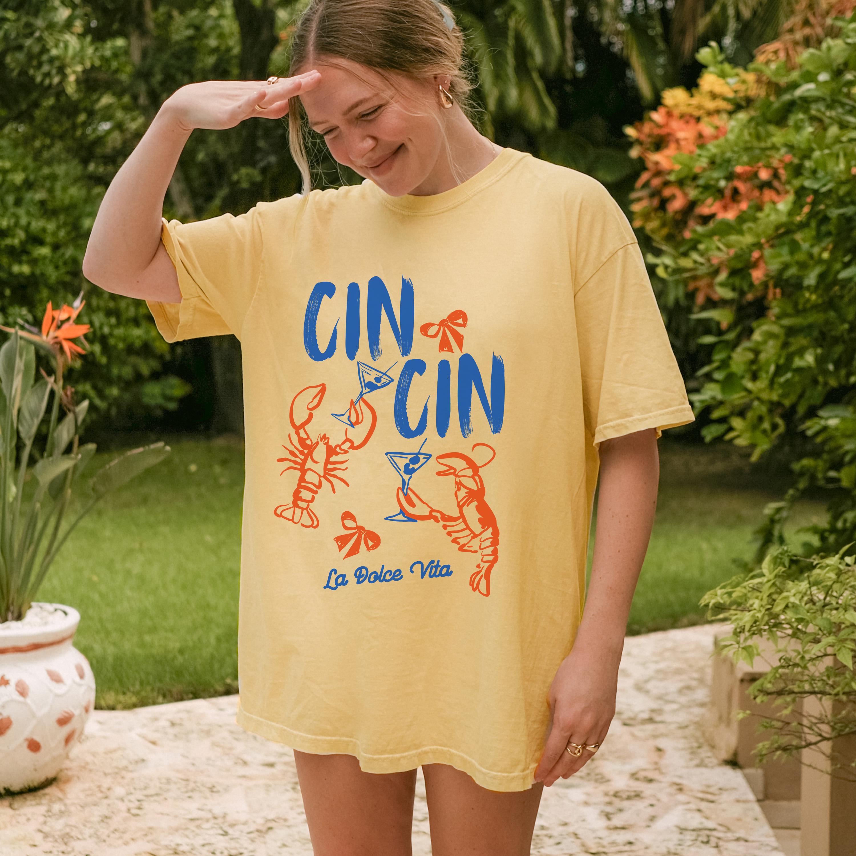 Lobster La Dolce Vita T-Shirt – Coastal Ocean Aesthetic Graphic Tee