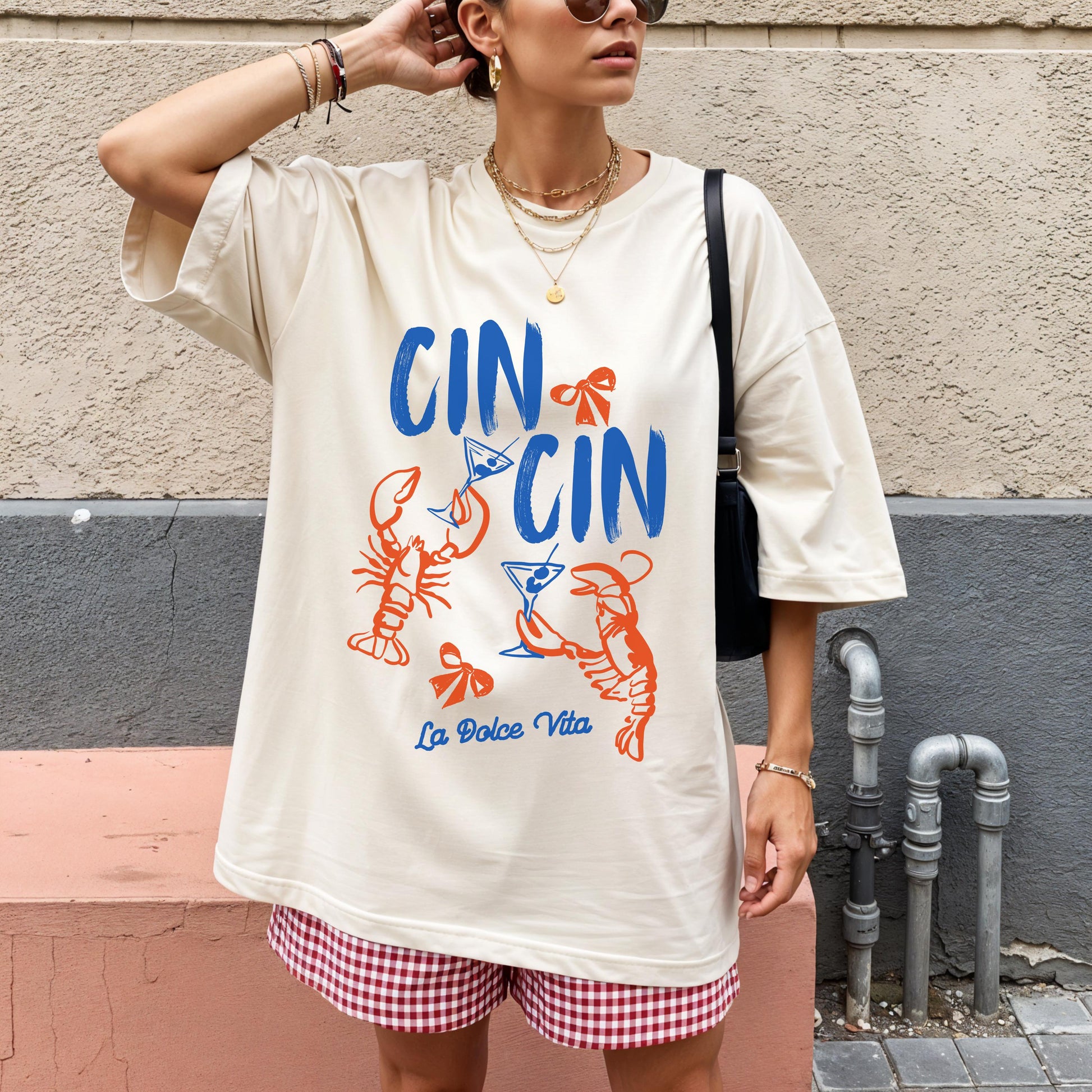 Lobster La Dolce Vita T-Shirt – Coastal Ocean Aesthetic Graphic Tee