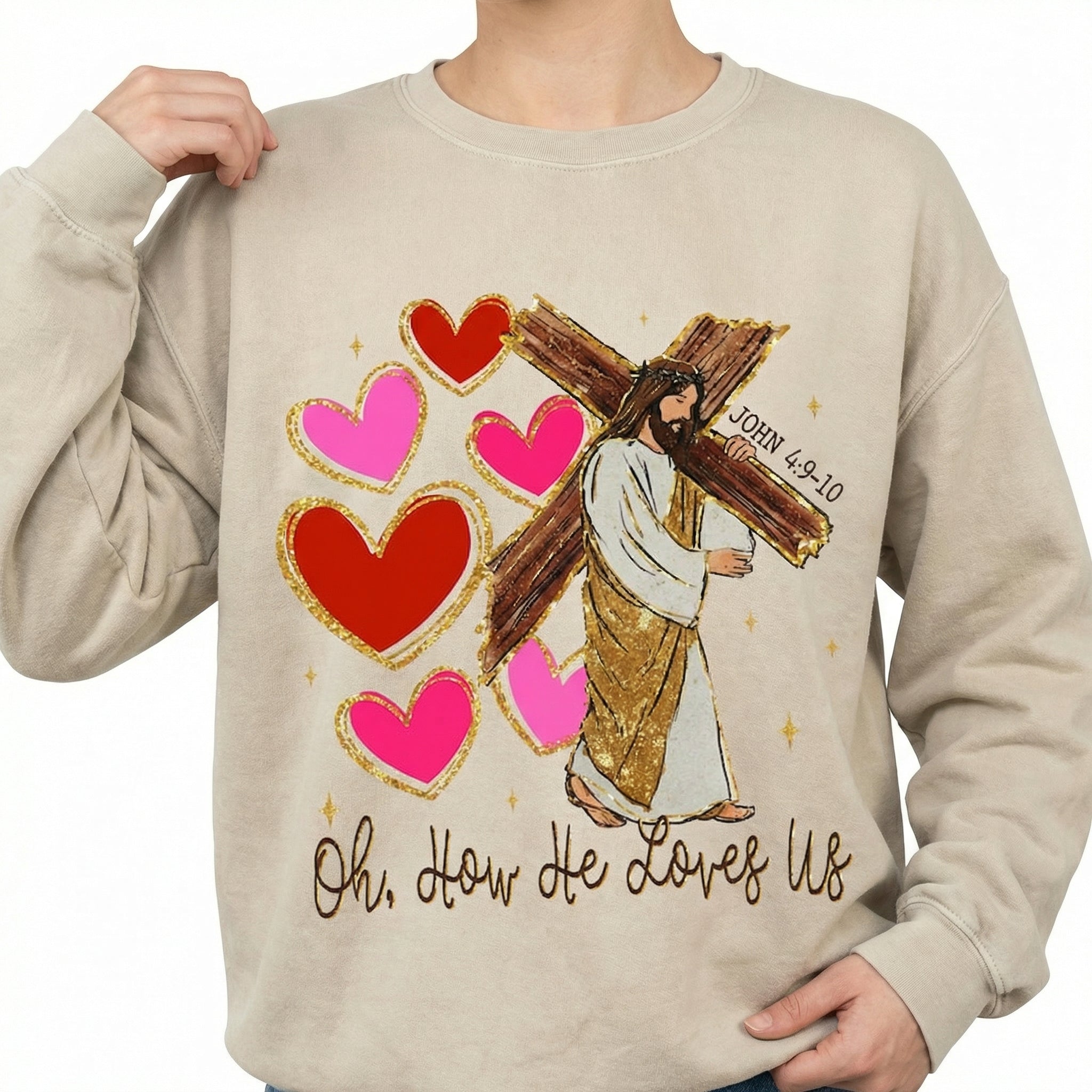 Loved Before Love Valentine T-Shirt - Christian Faith Heart Graphic Tee