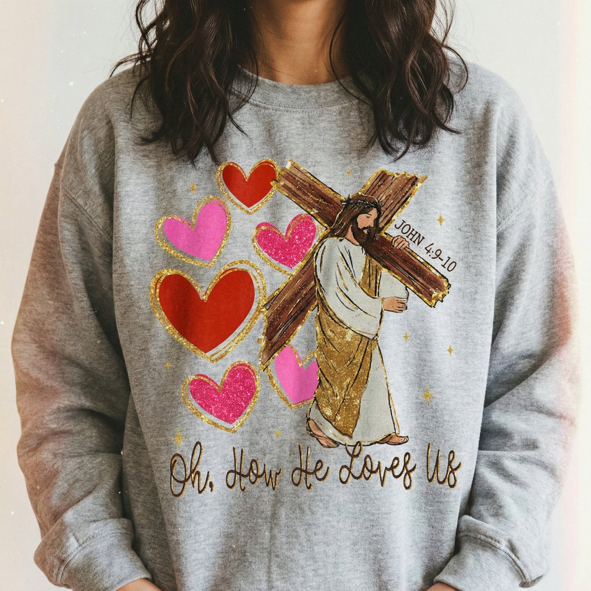 Loved Before Love Valentine T-Shirt - Christian Faith Heart Graphic Tee