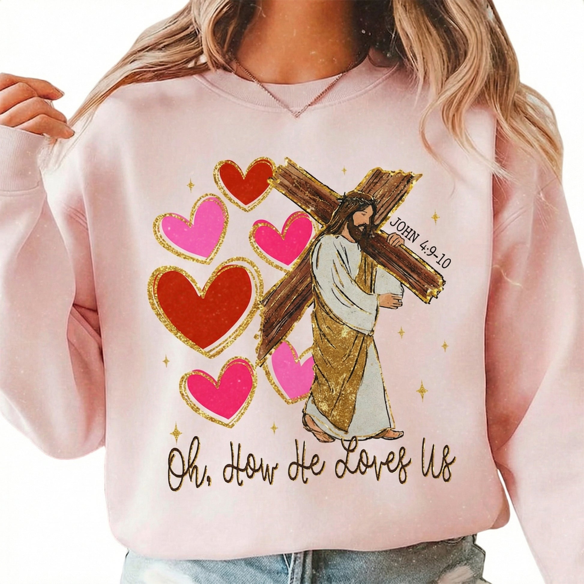 Loved Before Love Valentine T-Shirt - Christian Faith Heart Graphic Tee