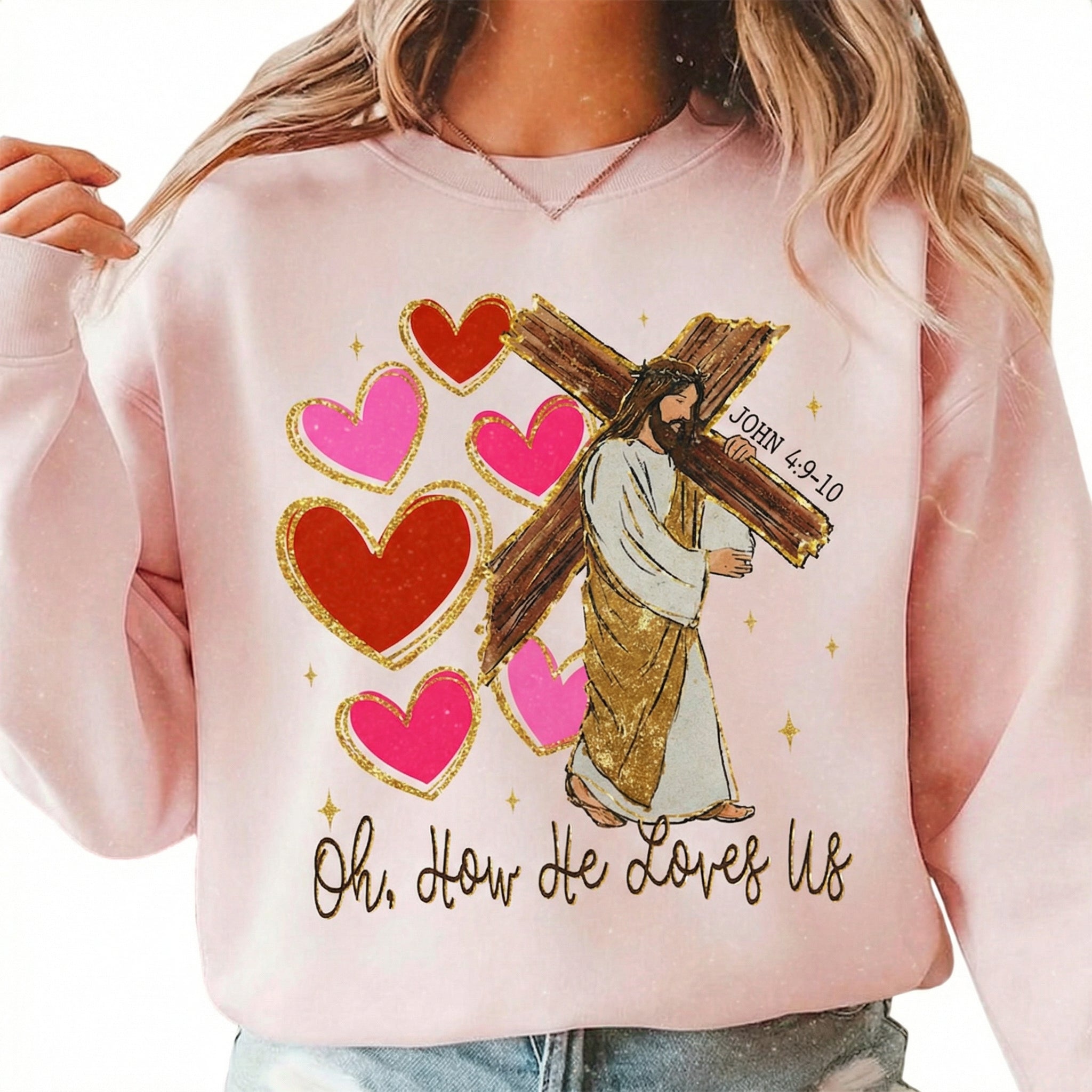 Loved Before Love Valentine T-Shirt - Christian Faith Heart Graphic Tee
