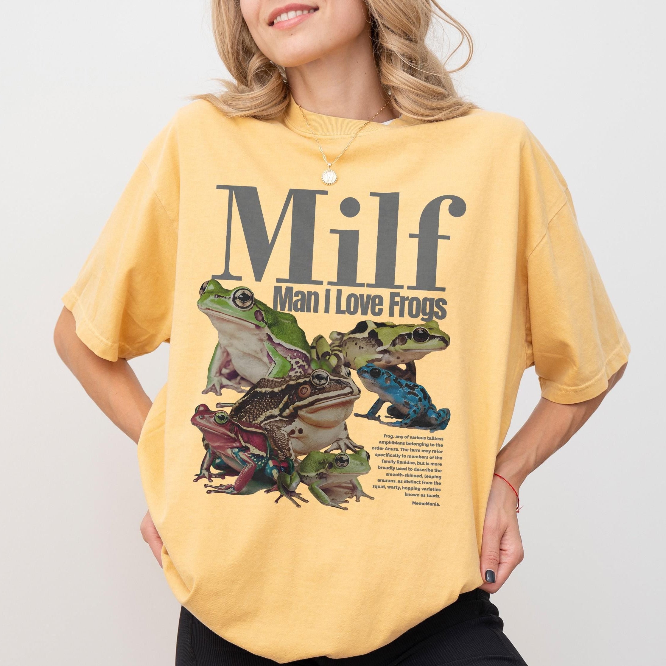 MILF Man I Love Frogs Shirt - Funny Frog Lover Graphic Tee