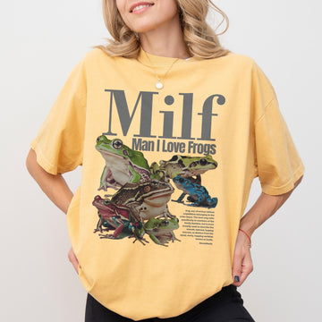 MILF Man I Love Frogs Shirt - Funny Frog Lover Graphic Tee