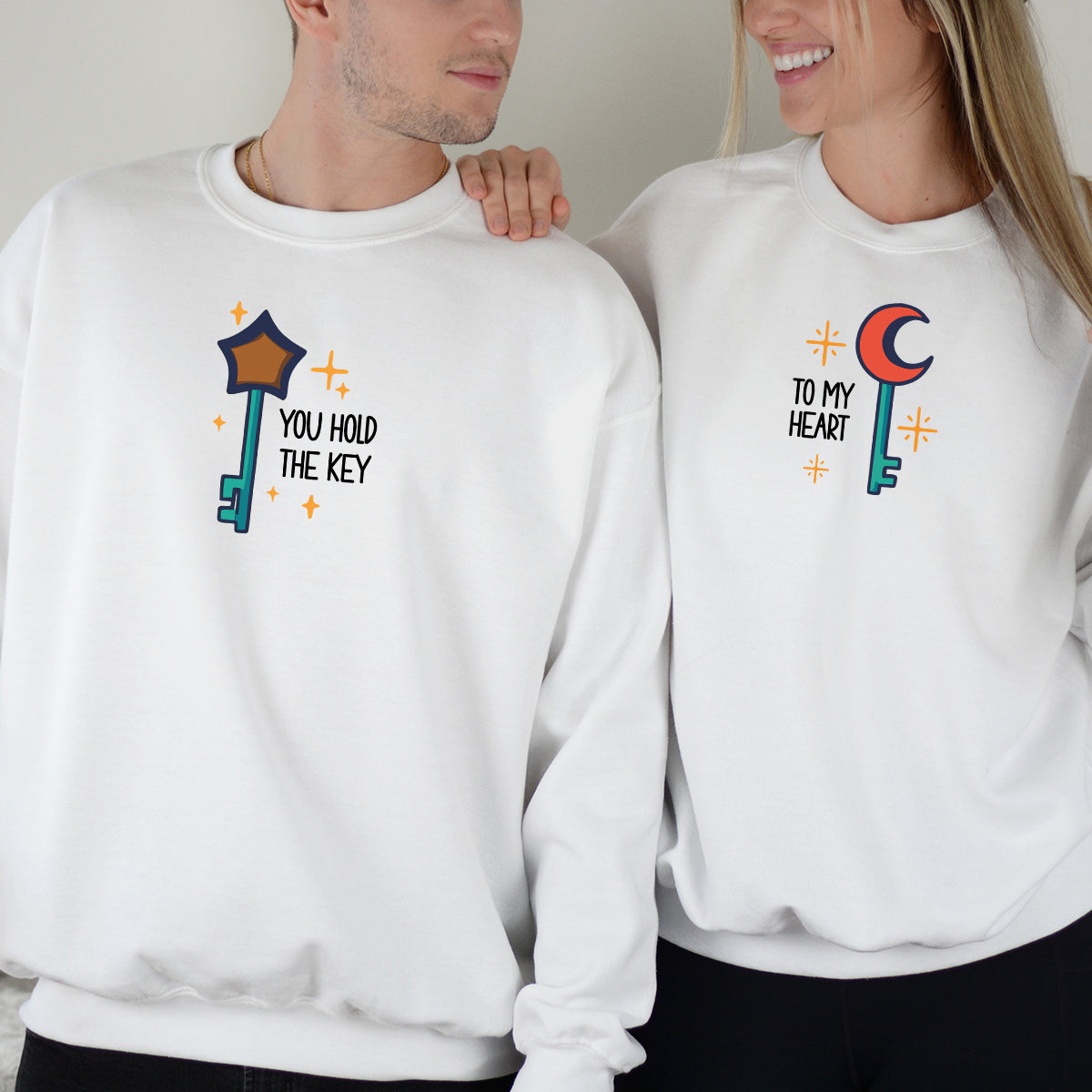 Magic Key Pair Matching Hoodies For Couples