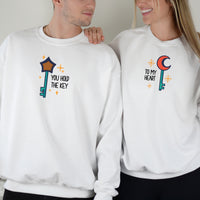Magic Key Pair Matching Hoodies For Couples