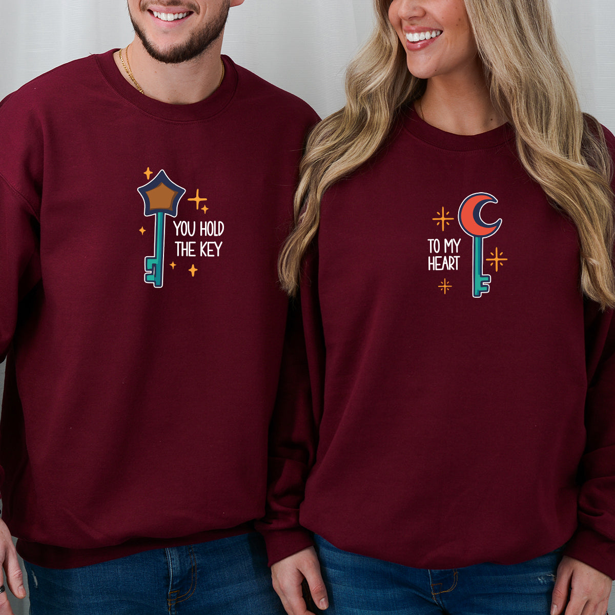 Magic Key Pair Matching Hoodies For Couples
