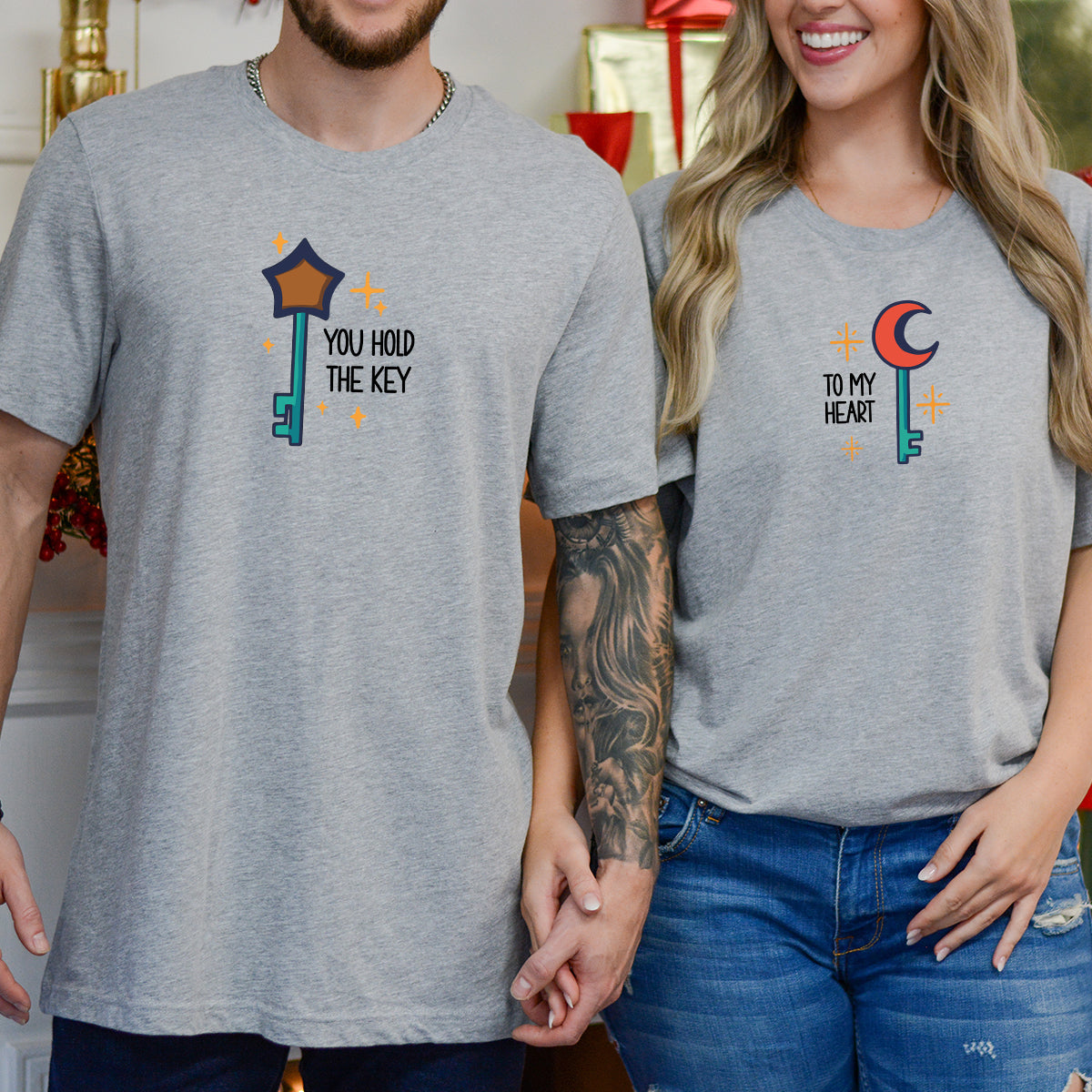 Magic Key Pair Matching T-Shirts For Couples