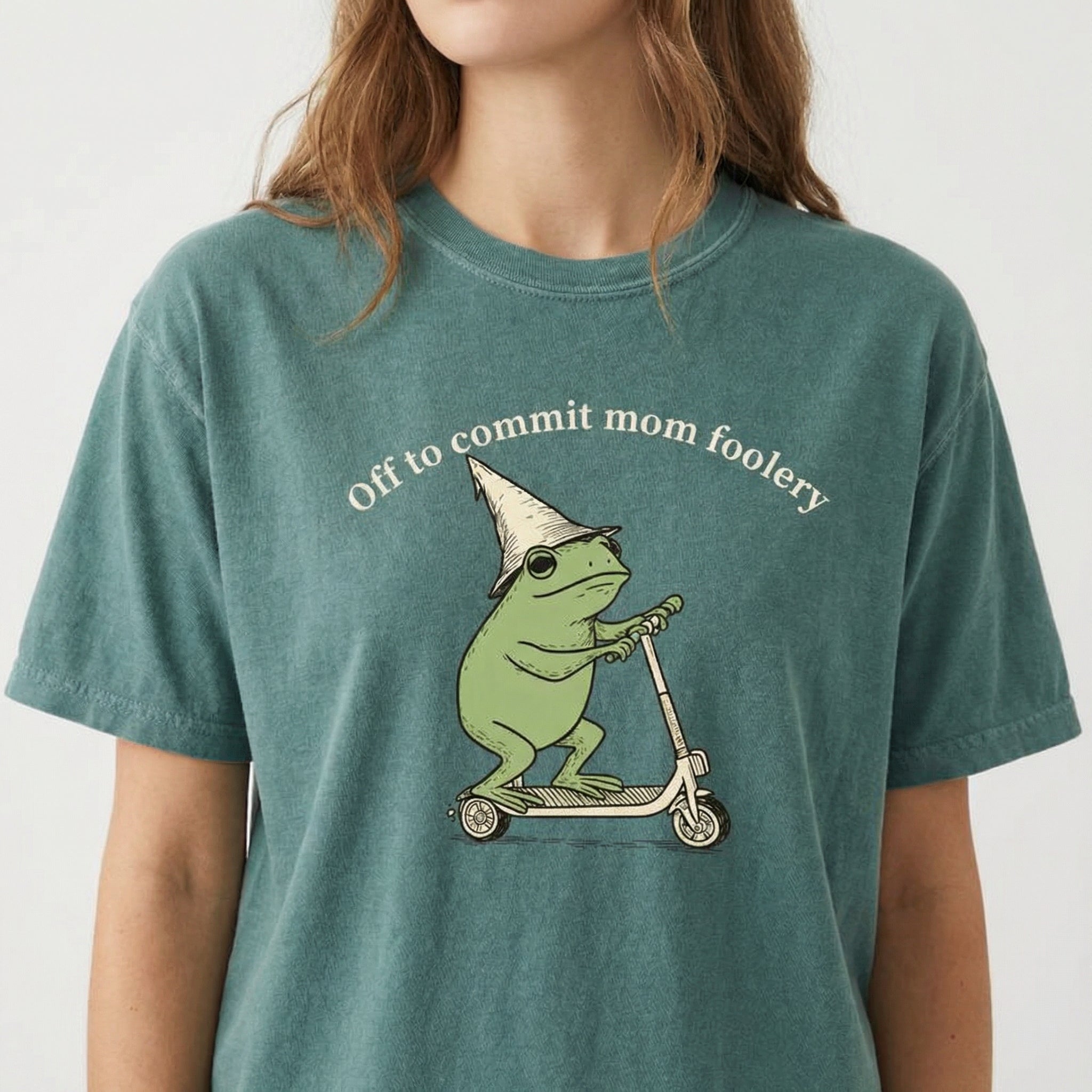 Mama Frog Shirt – Off to Commit Mom Foolery Graphic Tee – Funny Gift