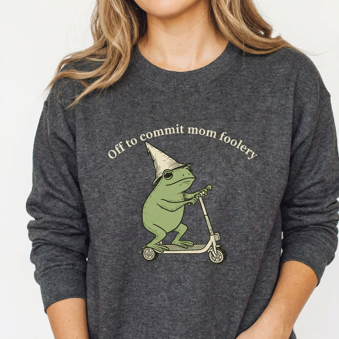 Mama Frog Shirt – Off to Commit Mom Foolery Graphic Tee – Funny Gift