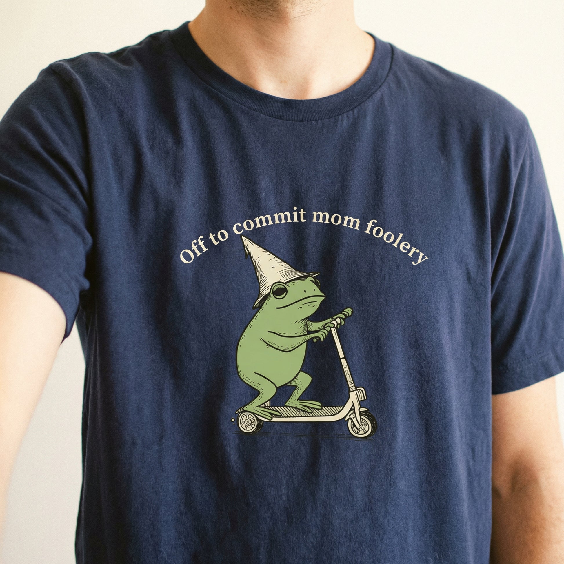 Mama Frog Shirt – Off to Commit Mom Foolery Graphic Tee – Funny Gift