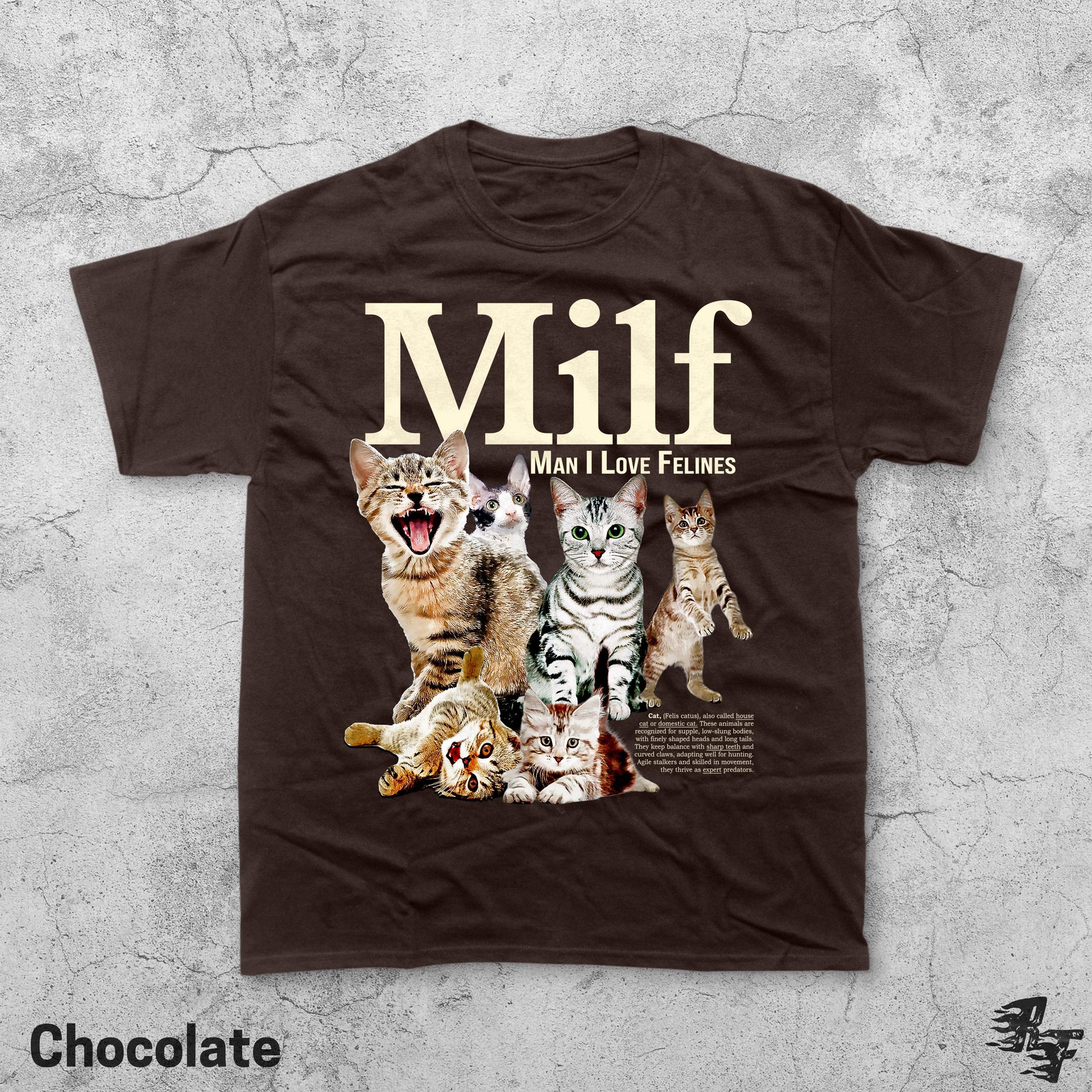 Man I Love Felines Graphic T-Shirt - Retro Cat Humor Tee