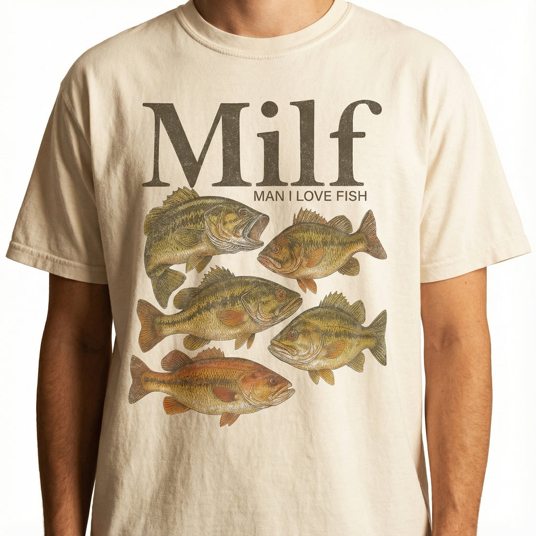 Man I Love Fish Meme T-Shirt – Vintage Style Funny Fish Graphic Tee