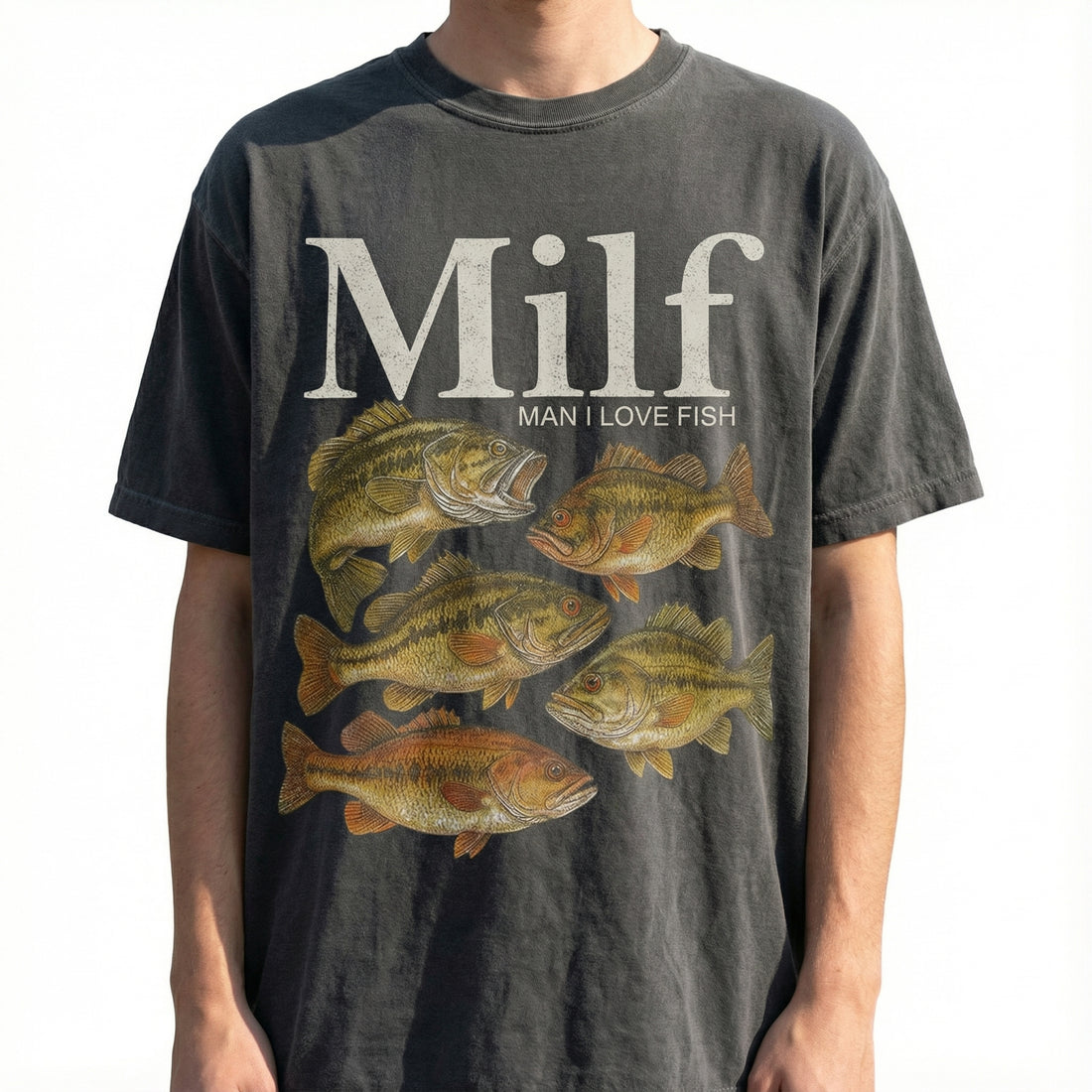 Man I Love Fish Meme T-Shirt – Vintage Style Funny Fish Graphic Tee