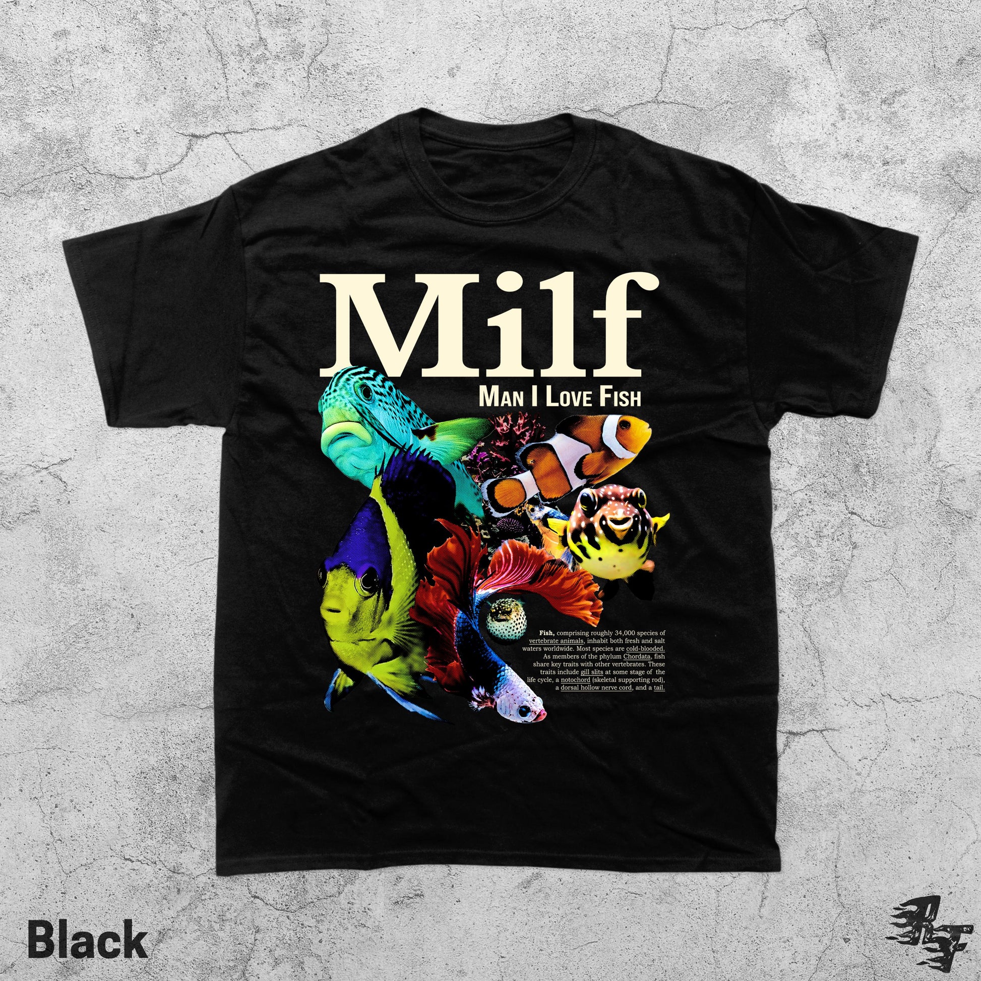 Man I Love Fish Graphic T-Shirt - Retro Ocean Humor Tee