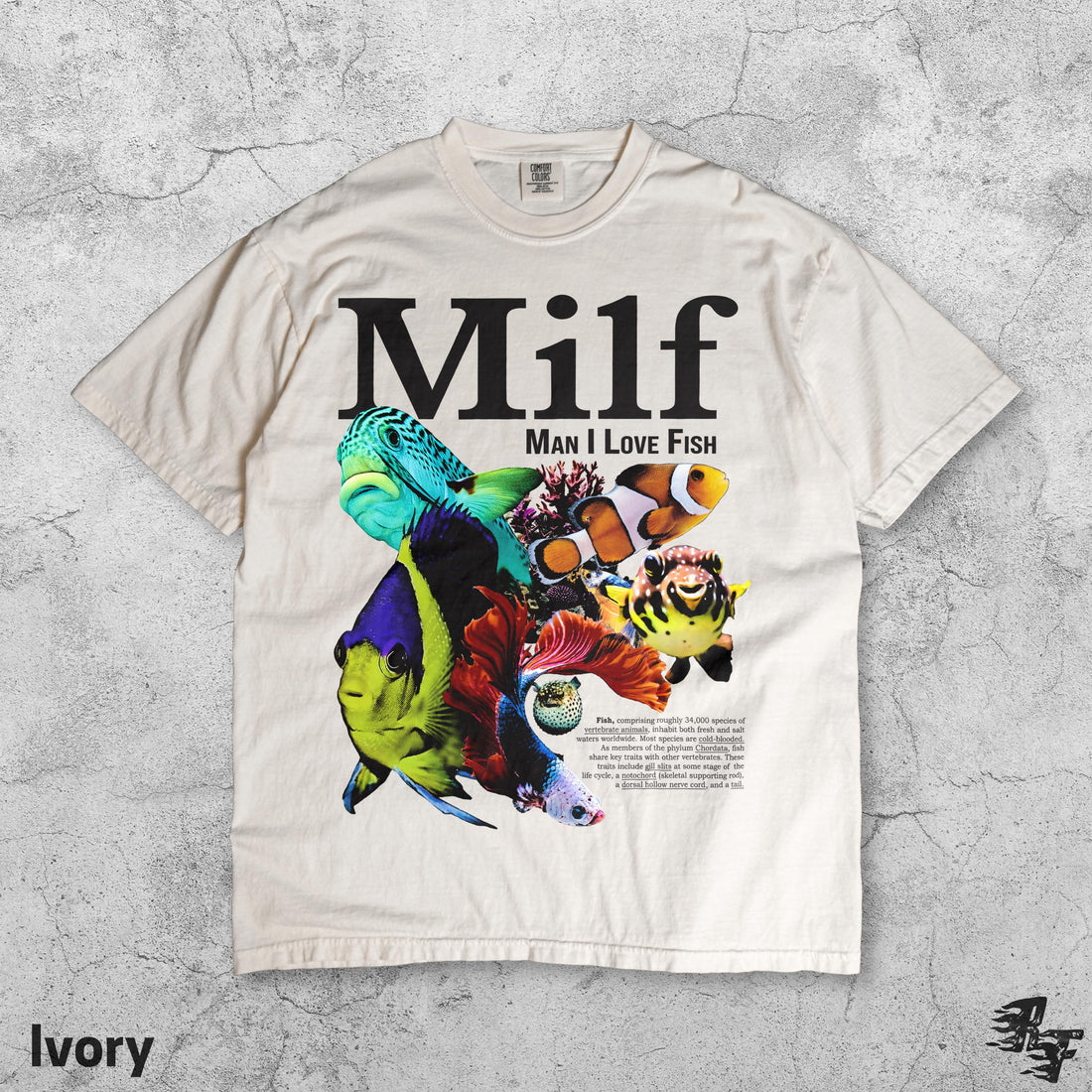 Man I Love Fish Graphic T-Shirt - Retro Ocean Humor Tee