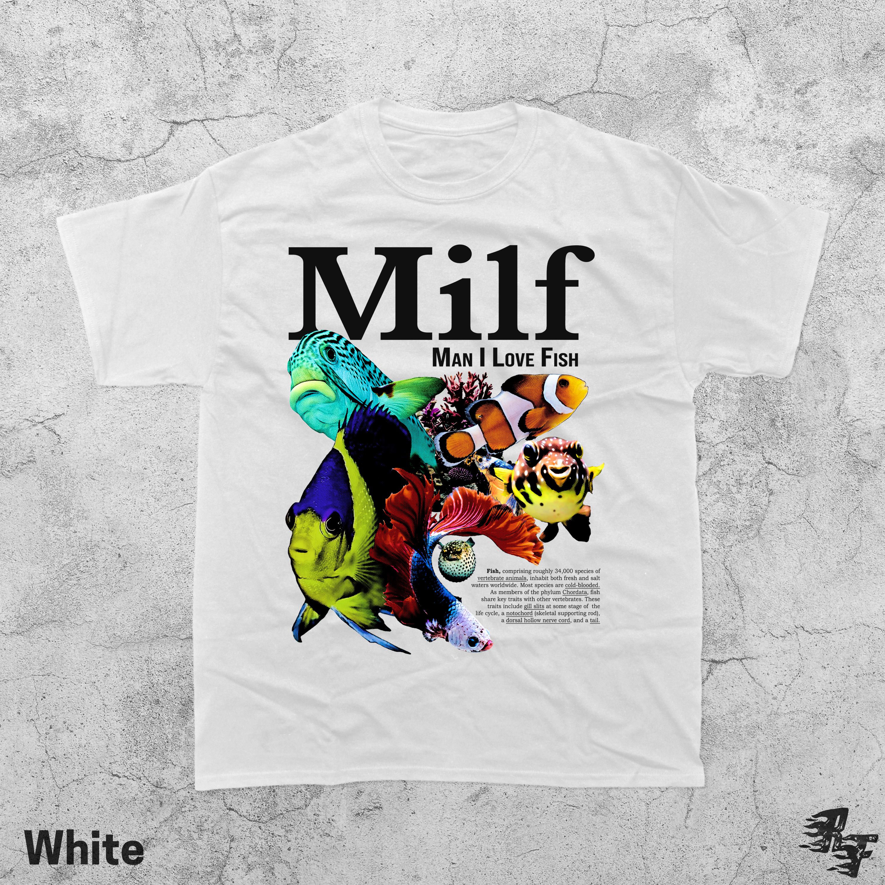 Man I Love Fish Graphic T-Shirt - Retro Ocean Humor Tee