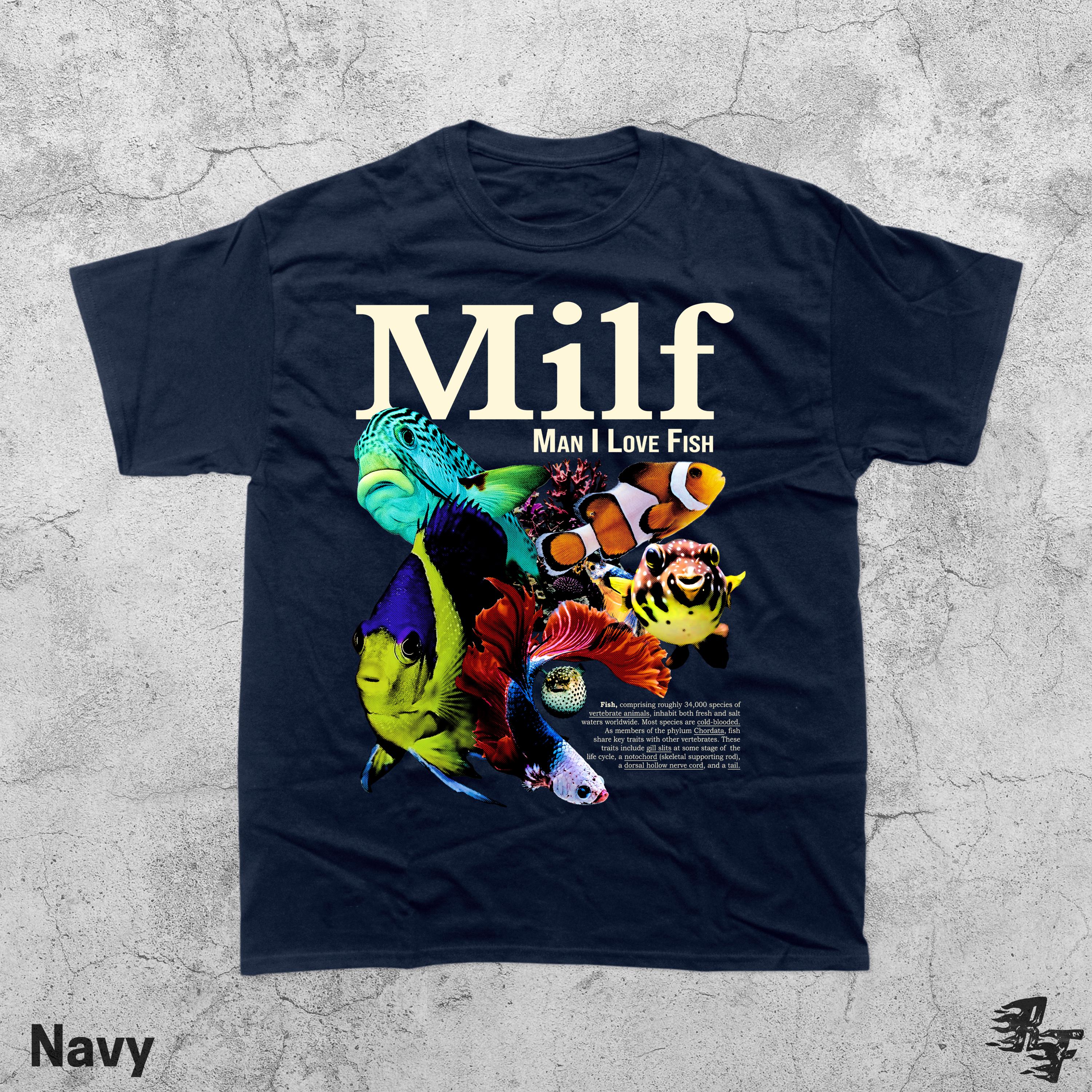 Man I Love Fish Graphic T-Shirt - Retro Ocean Humor Tee