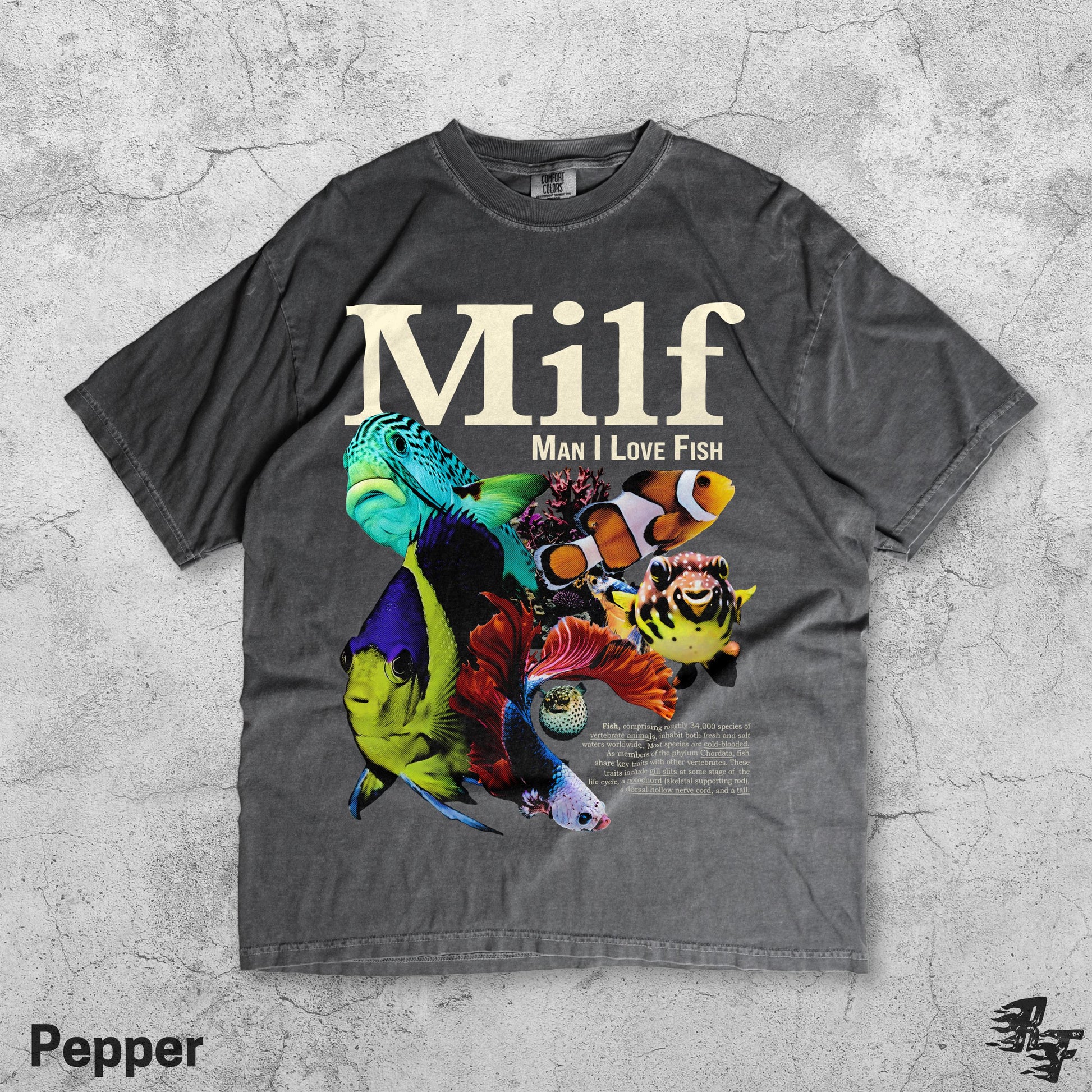 Man I Love Fish Graphic T-Shirt - Retro Ocean Humor Tee
