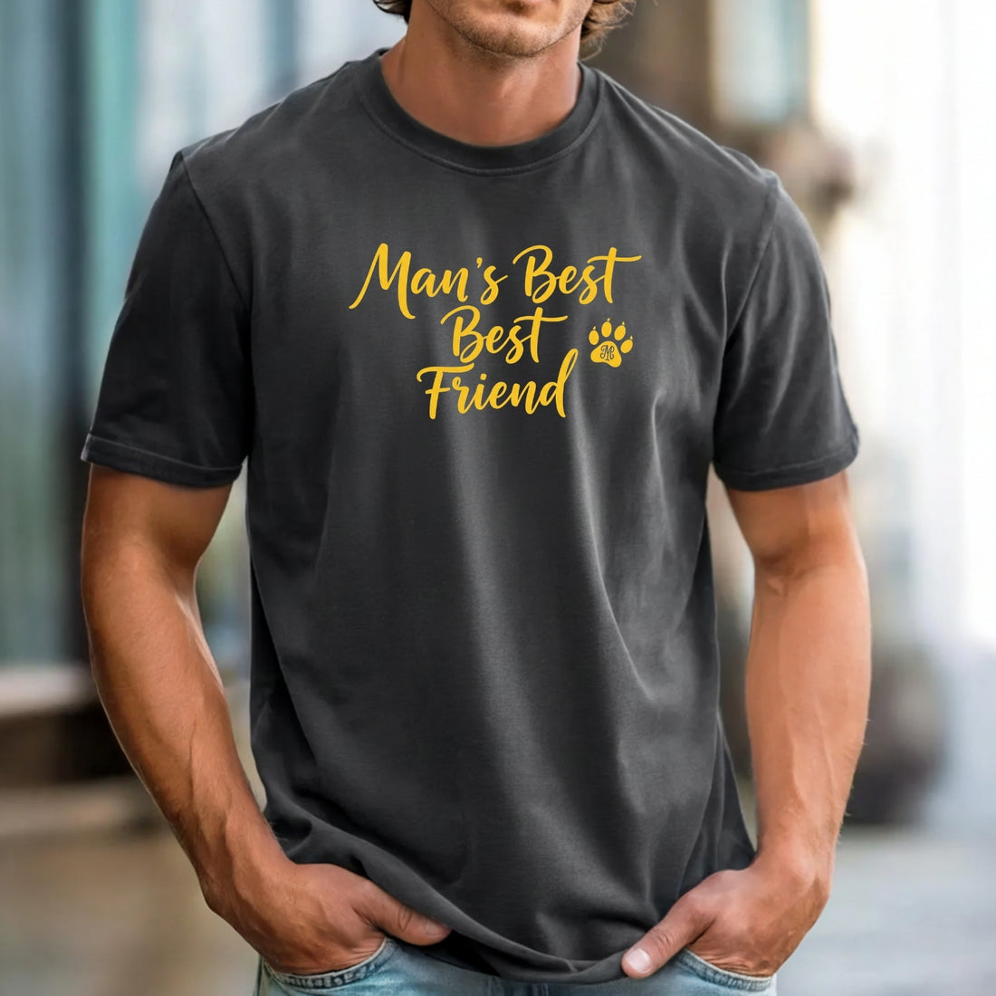 Man’s Best Friend Paw Print Unisex Graphic T-Shirt