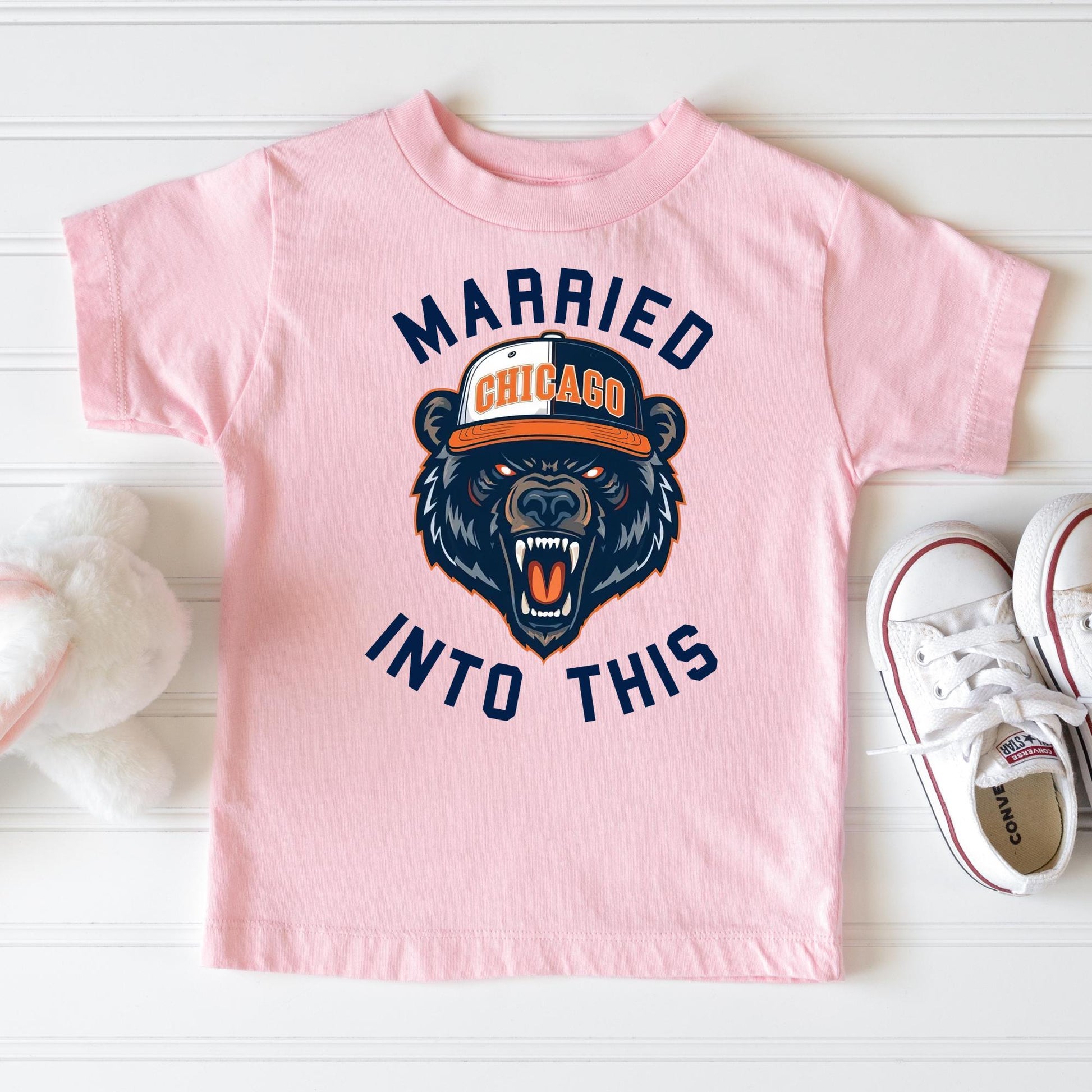 Married Into This Football Sweatshirt – Chicago Football Crewneck, Unisex Game Day Fan Gift