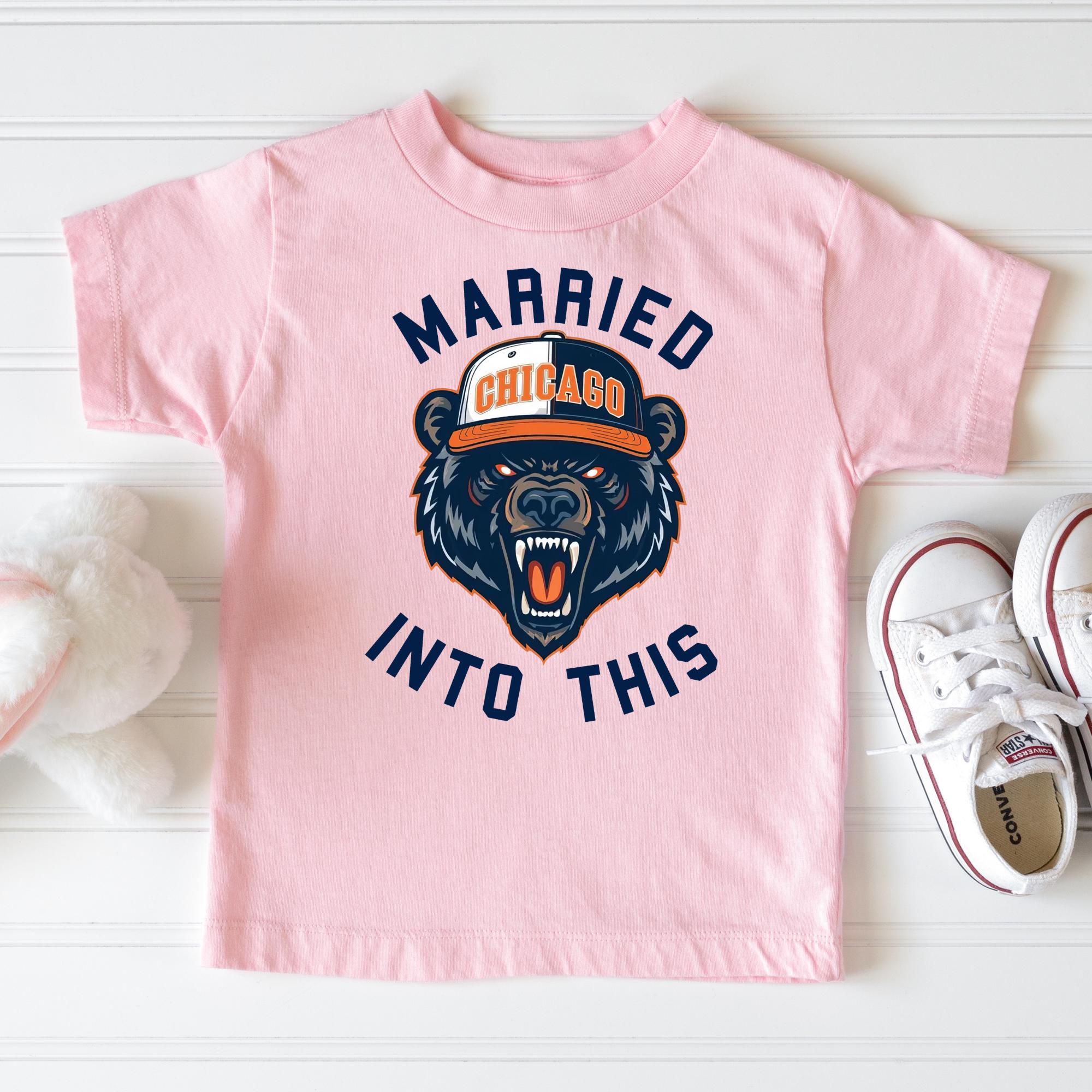Married Into This Football Sweatshirt – Chicago Football Crewneck, Unisex Game Day Fan Gift