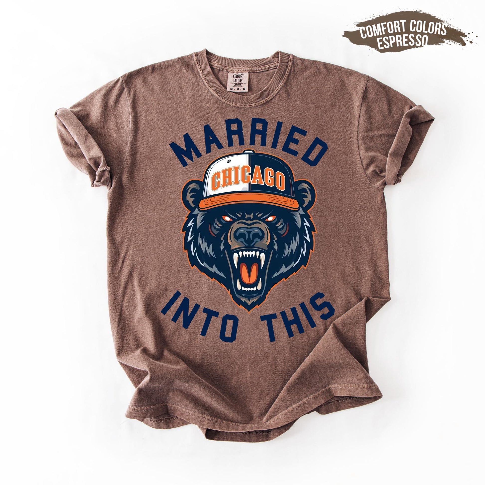 Married Into This Football Sweatshirt – Chicago Football Crewneck, Unisex Game Day Fan Gift