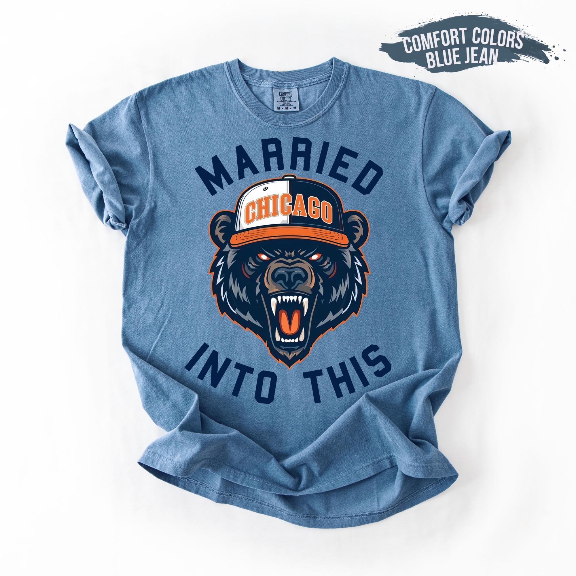 Married Into This Football Sweatshirt – Chicago Football Crewneck, Unisex Game Day Fan Gift