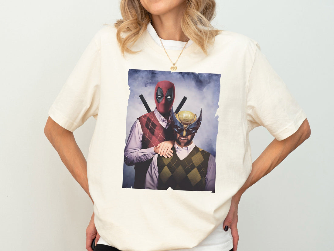 Deadpool and Wolverine Brothers Shirt – Superhero & Antihero Best Friends Tee