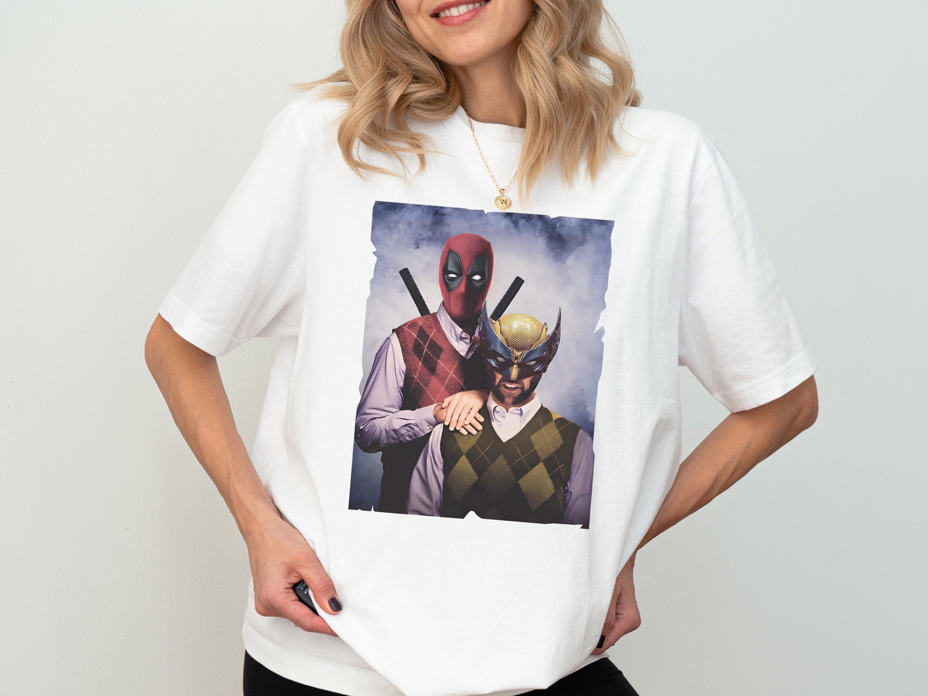 Deadpool and Wolverine Brothers Shirt – Superhero & Antihero Best Friends Tee