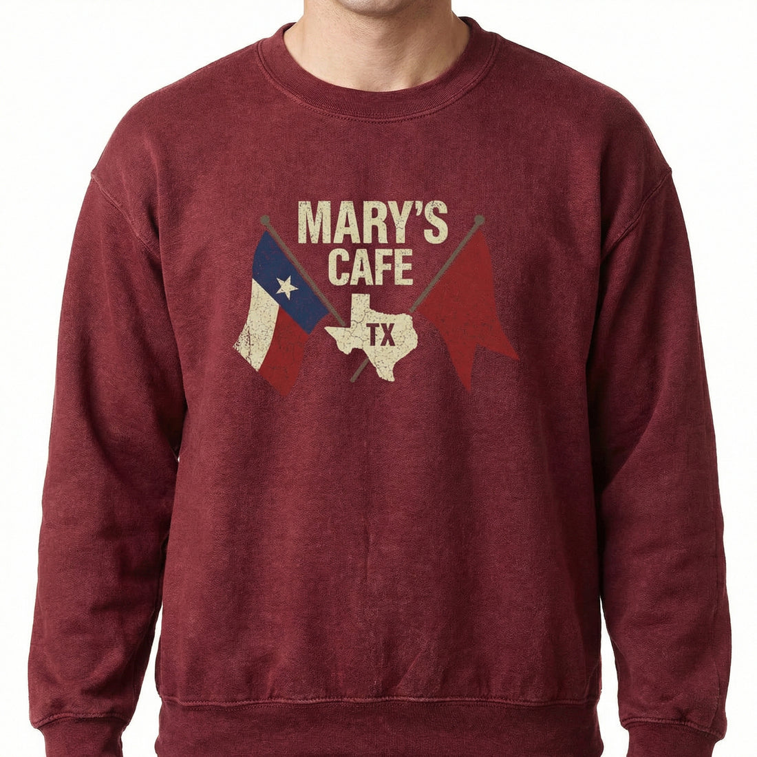 Mary’s Cafe Logo Graphic T-Shirt – Vintage Americana Diner Style Tee